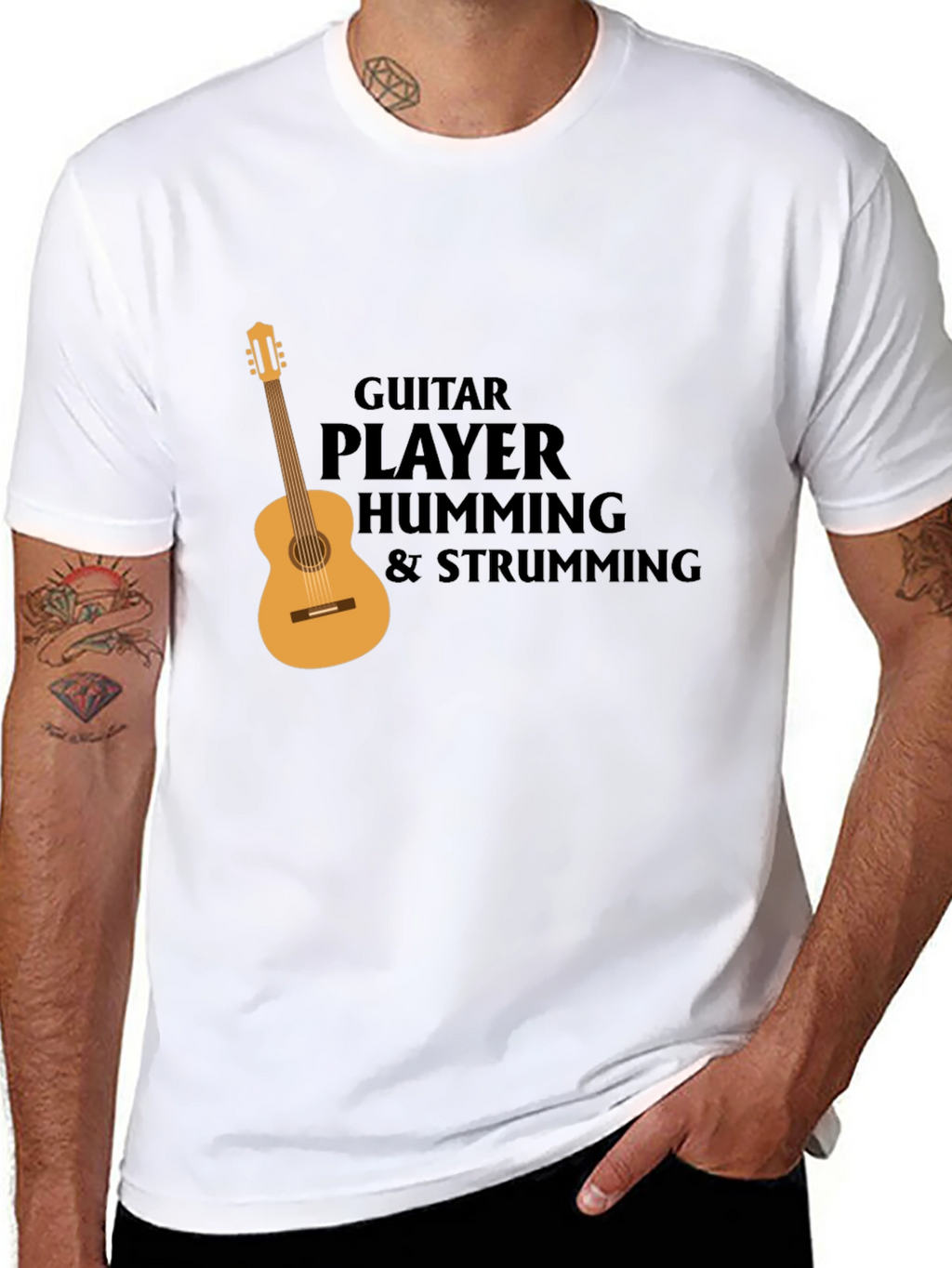 Guitar Player T-Shirt: Hum & Strum Tee