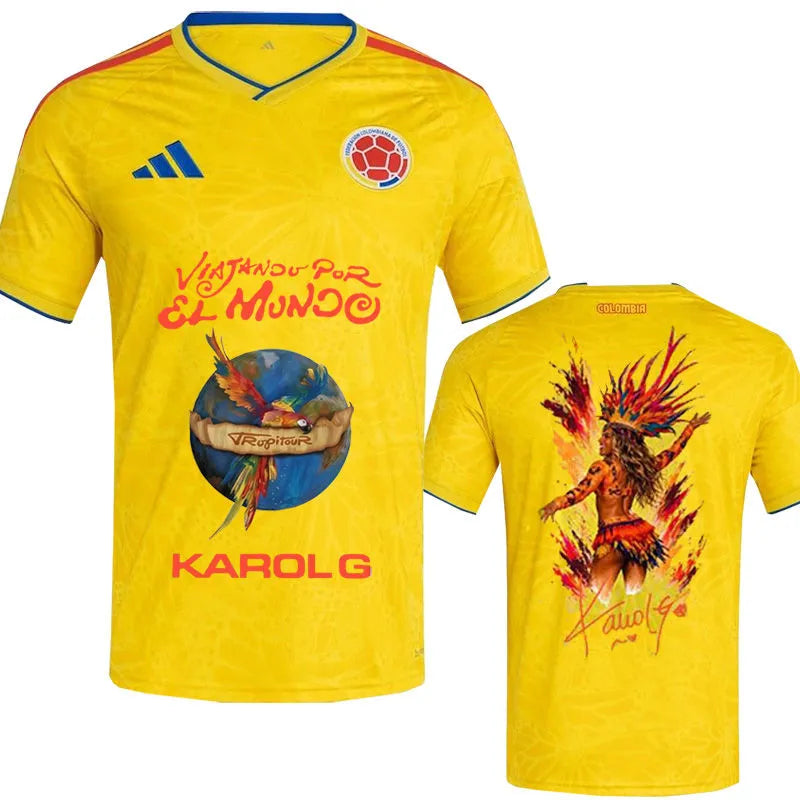 2026/27 Colombia 1:1 Quality Home X-Karol G Graphics Fans Soccer Jersey Front