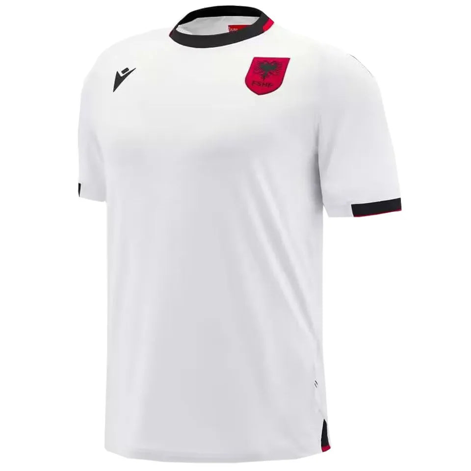 2025 Albania Away WhiteFans Soccer Jersey 阿尔巴尼亚 Front