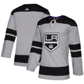 Men's Los Angeles Kings Gray Alternate Authentic Blank Jerseys