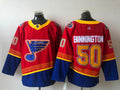 Men's St. Louis Blues Jordan Binnington #50 Red Breakaway Player Jerseys