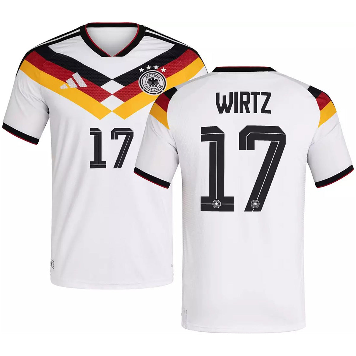 Wirtz #17 Germany Home Match Jersey Player Version World Cup 2026 Image 3