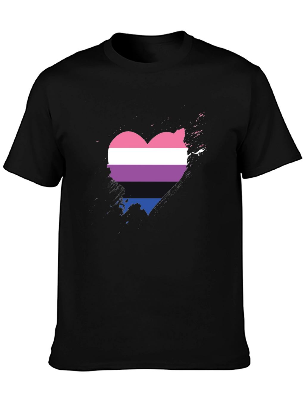 Bisexual Pride Heart T-Shirt - Soft Cotton Tee