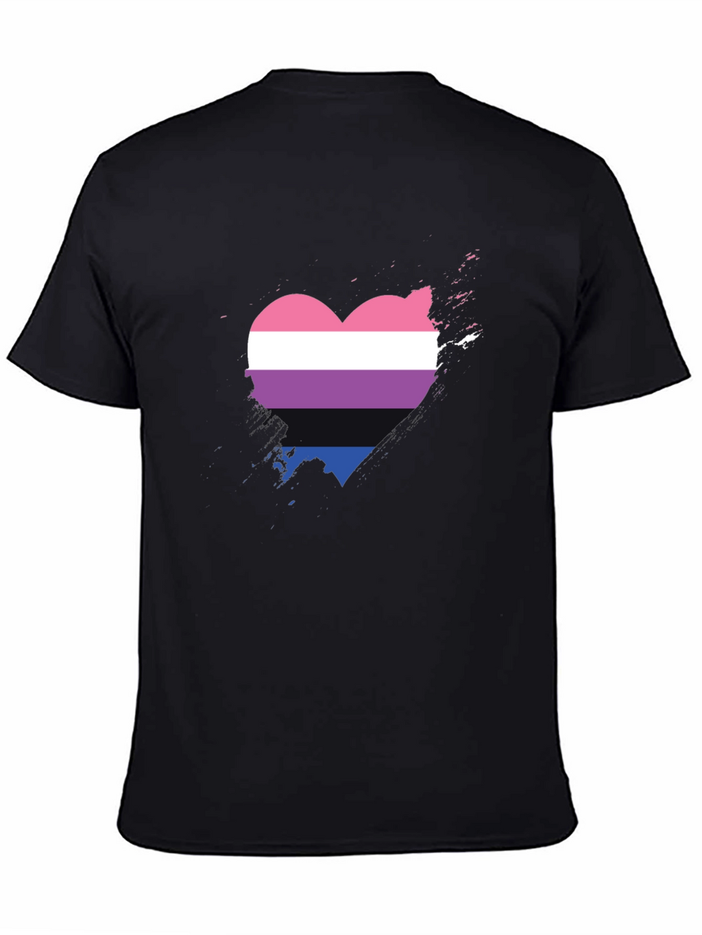 Bisexual Pride Heart T-Shirt - Soft Cotton Tee