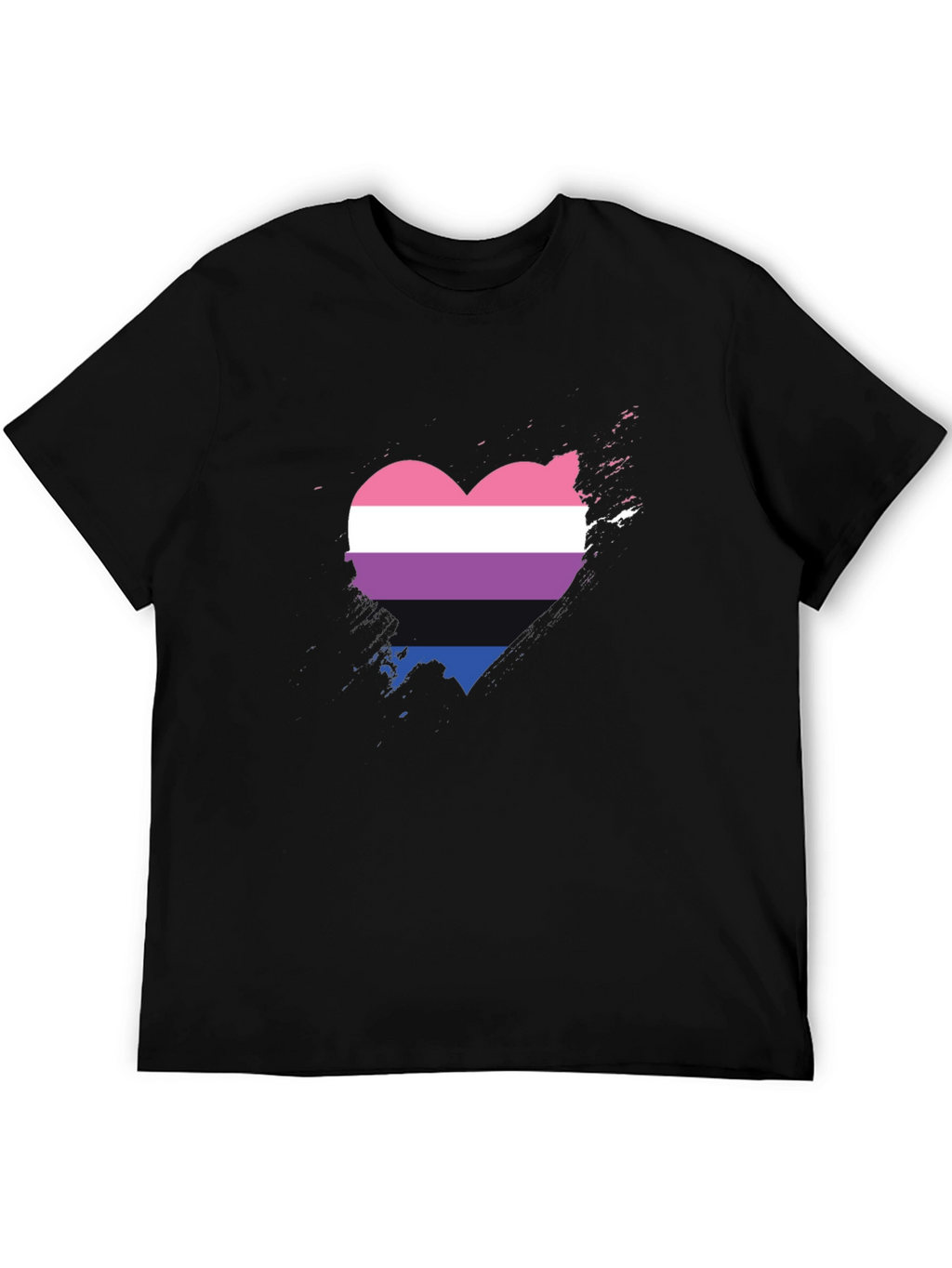 Bisexual Pride Heart T-Shirt - Soft Cotton Tee