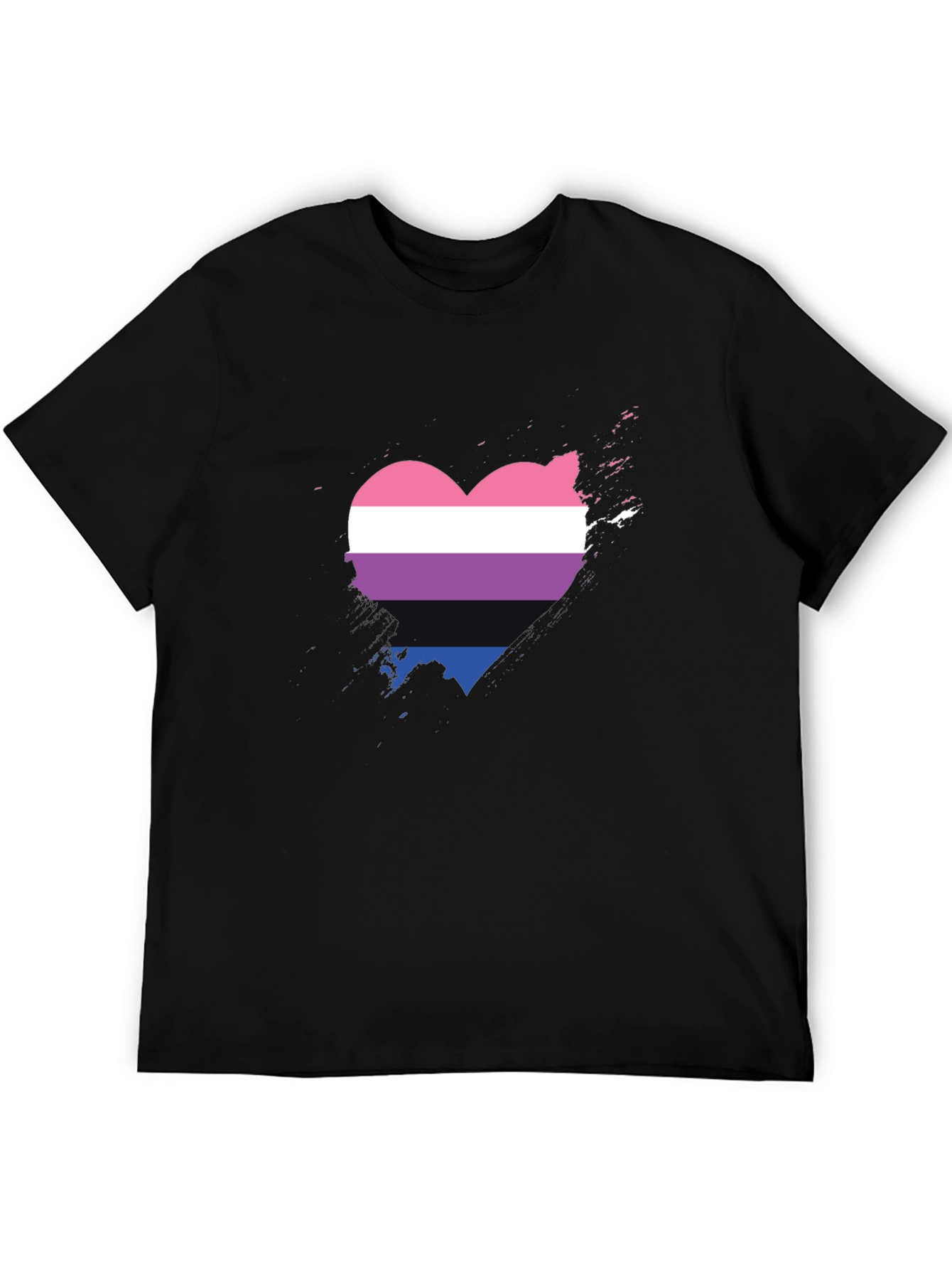 Bisexual Pride Heart T-Shirt - Soft Cotton Tee