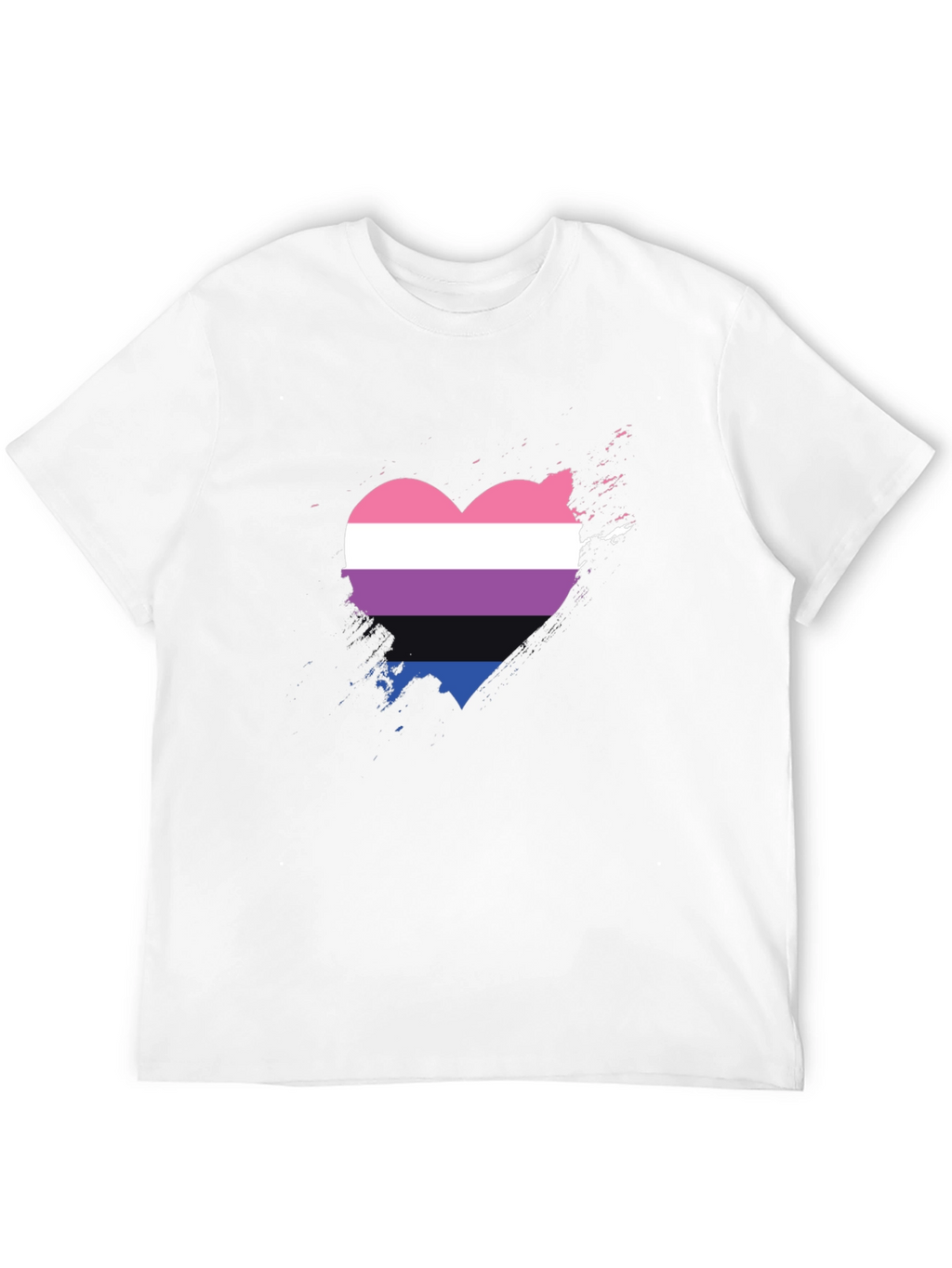 Bisexual Pride Heart T-Shirt - Soft Cotton Tee
