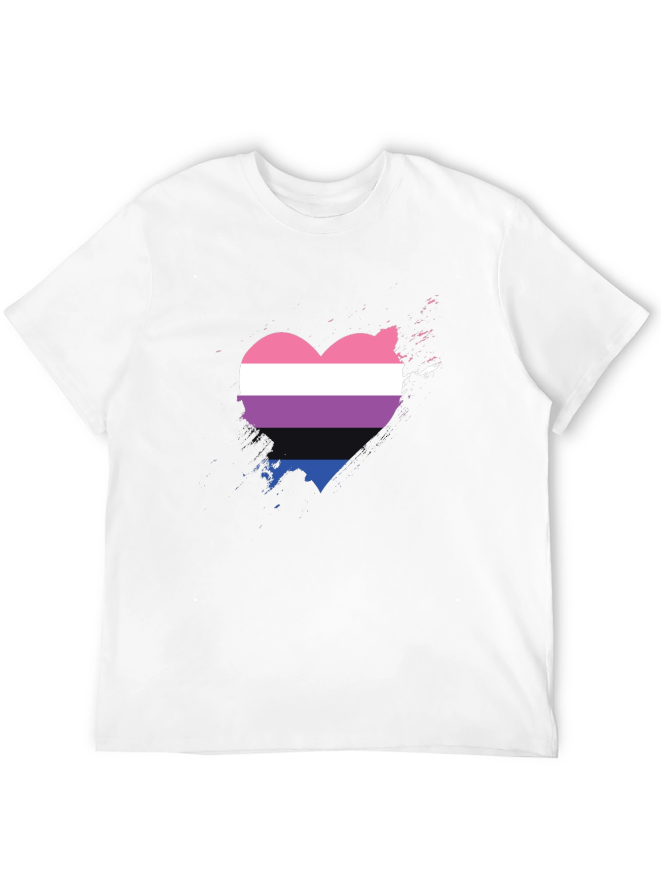 Bisexual Pride Heart T-Shirt - Soft Cotton Tee