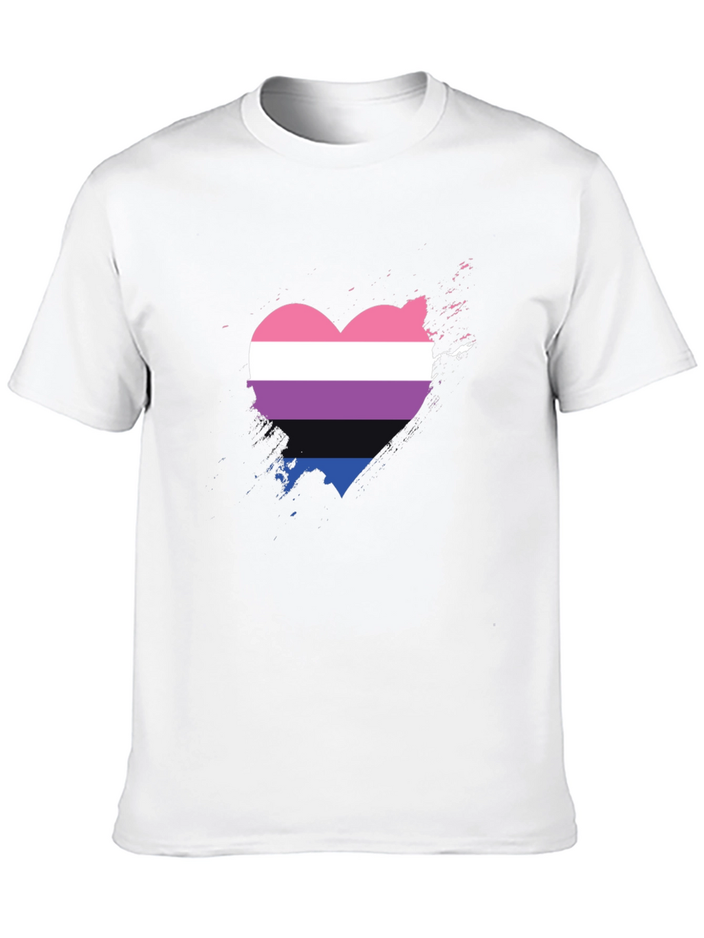 Bisexual Pride Heart T-Shirt - Soft Cotton Tee