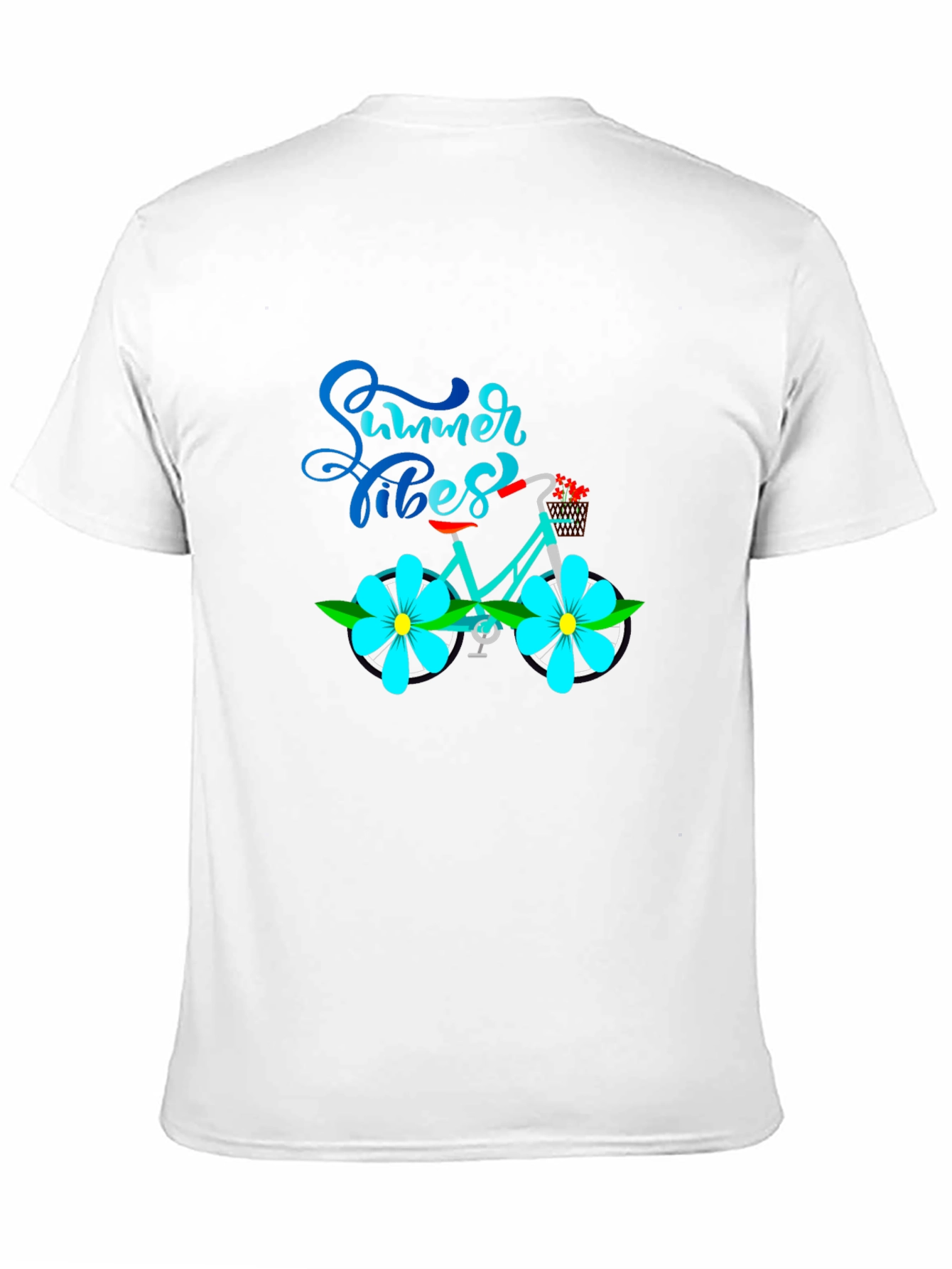 Summer Vibes Bicycle Graphic T-Shirt