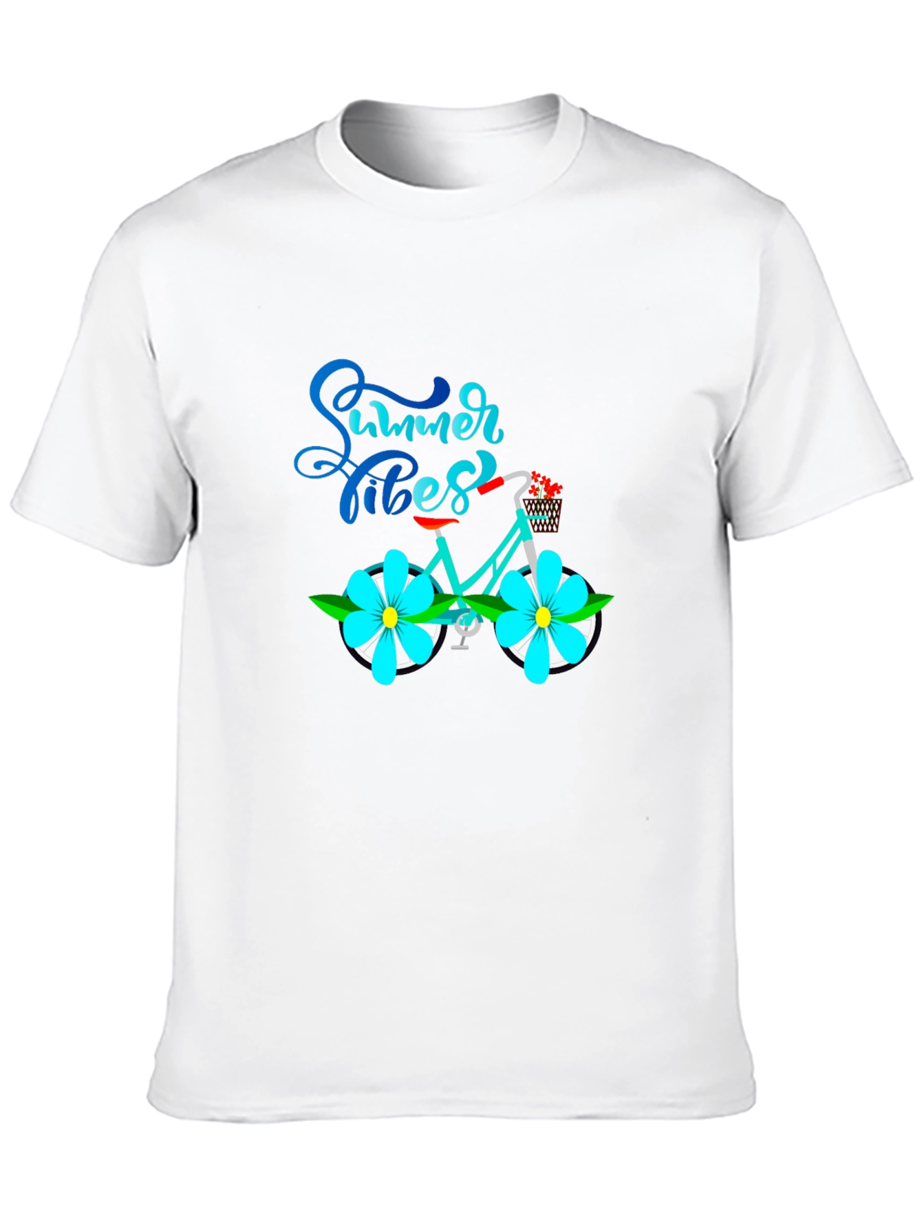 Summer Vibes Bicycle Graphic T-Shirt