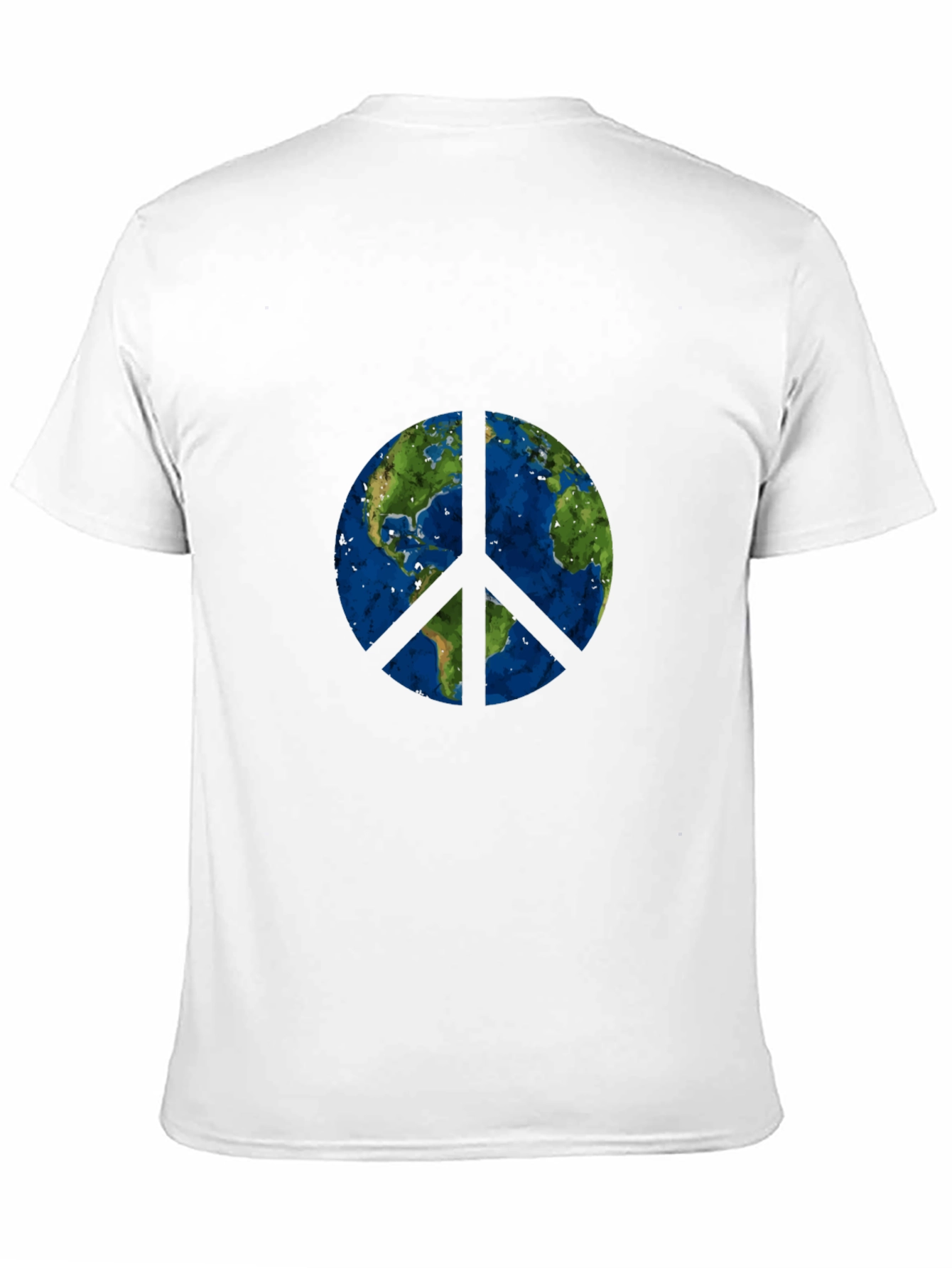 Earth Peace Sign Graphic T-Shirt