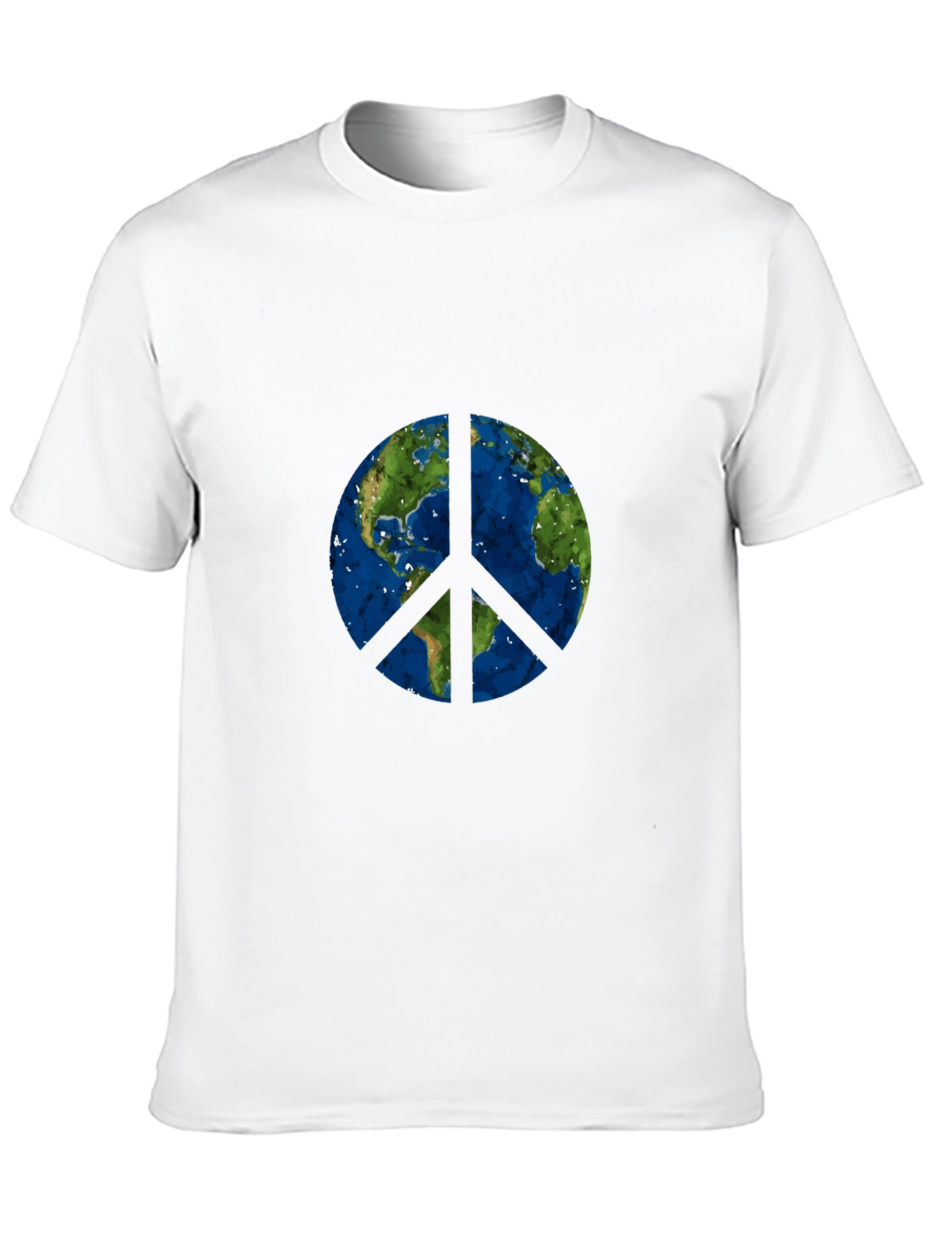 Earth Peace Sign Graphic T-Shirt