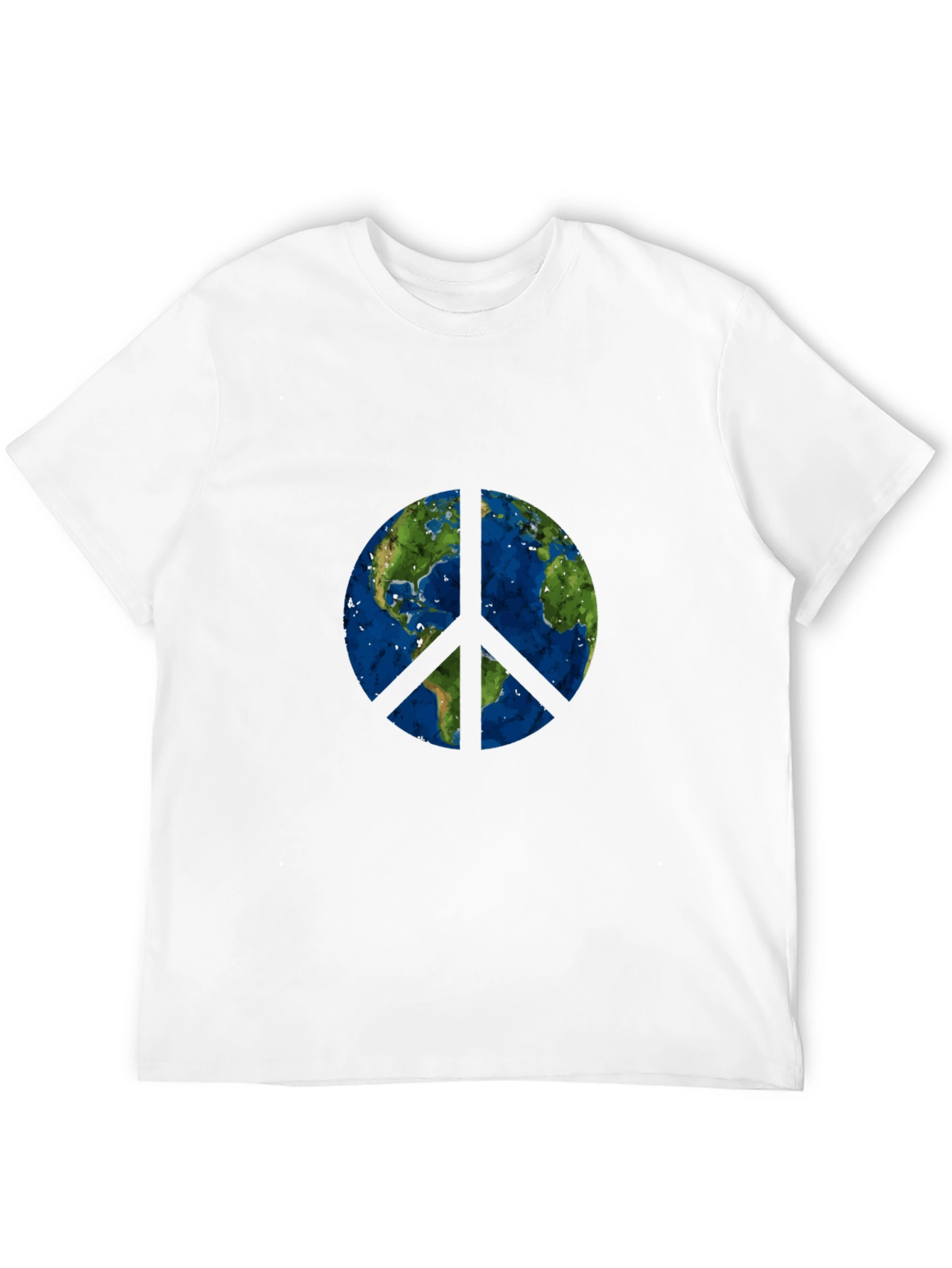 Earth Peace Sign Graphic T-Shirt