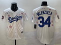Men's Los Angeles Dodgers Fernando Valenzuela White Player Jerseys