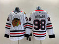 Men's Chicago Blackhawks Connor Bedard #98 White Away Breakaway Player Jerseys