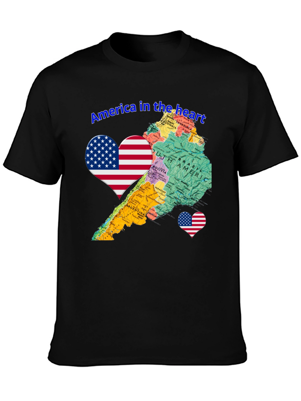 America in the Heart Novelty Tee