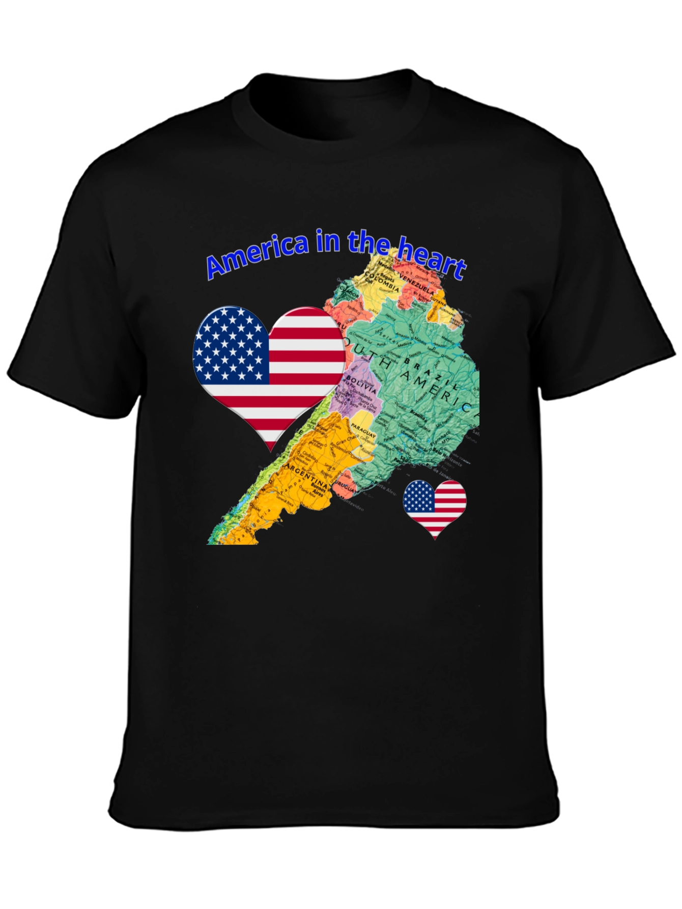 America in the Heart Novelty Tee
