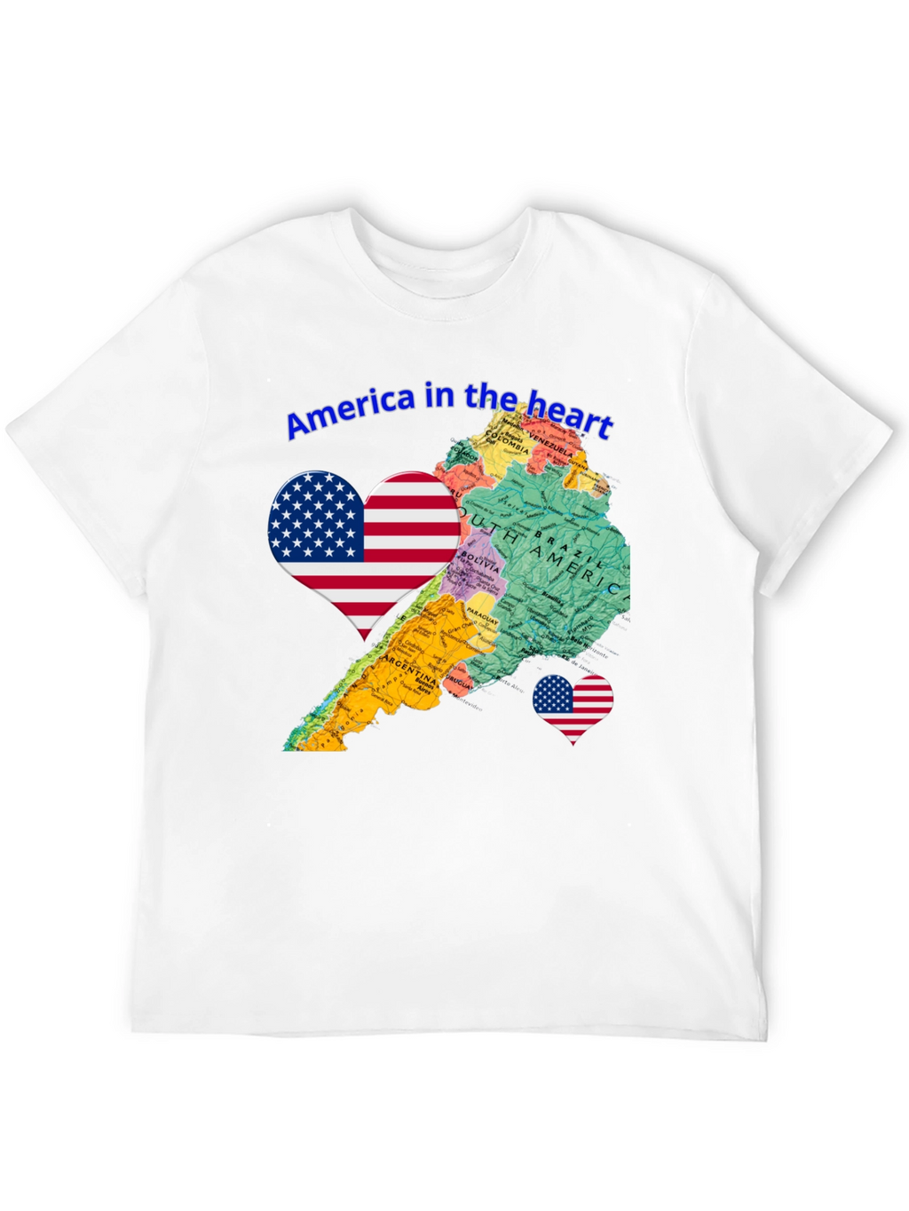 America in the Heart Novelty Tee