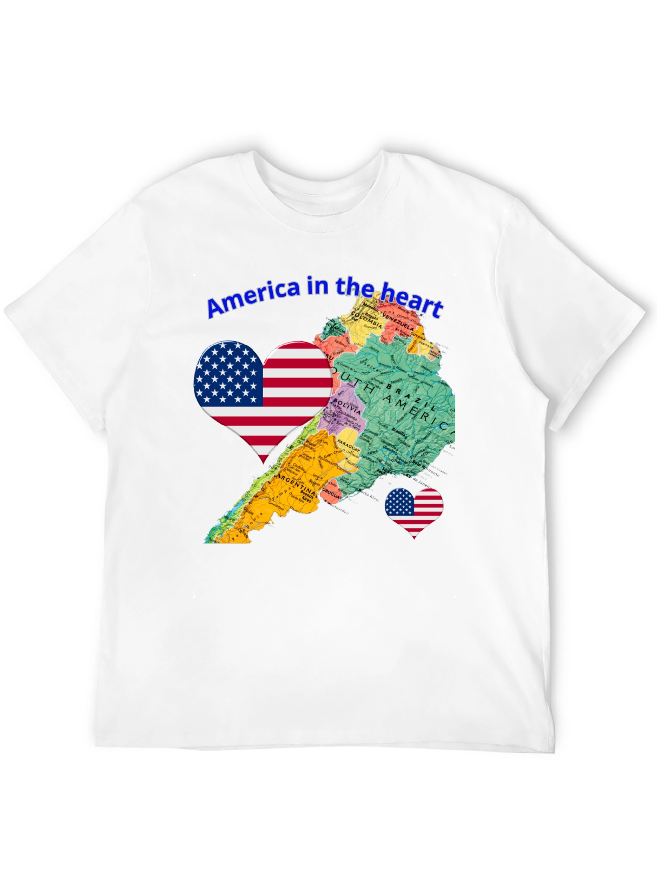 America in the Heart Novelty Tee