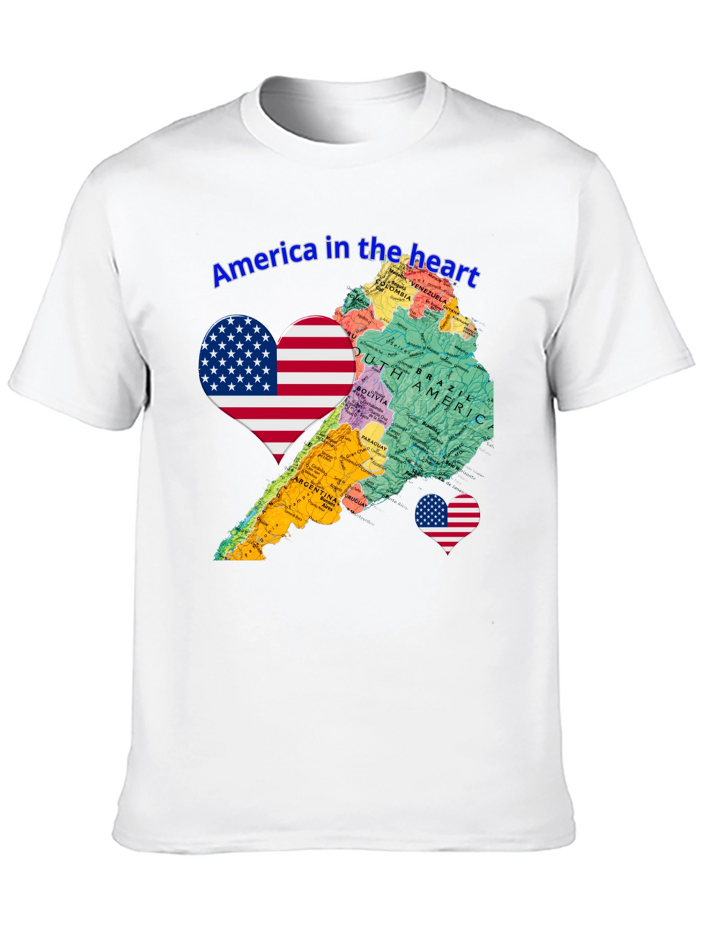America in the Heart Novelty Tee