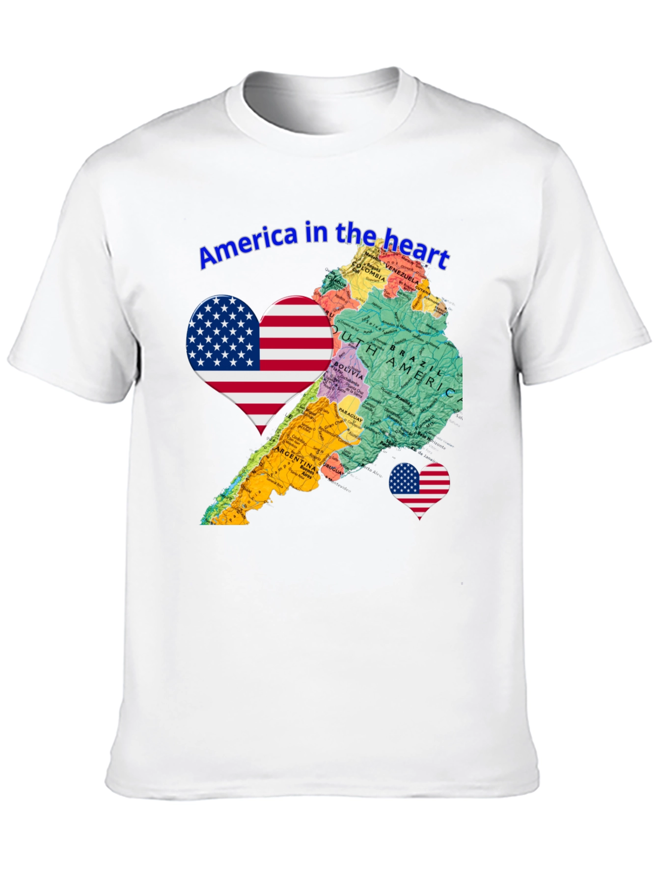 America in the Heart Novelty Tee