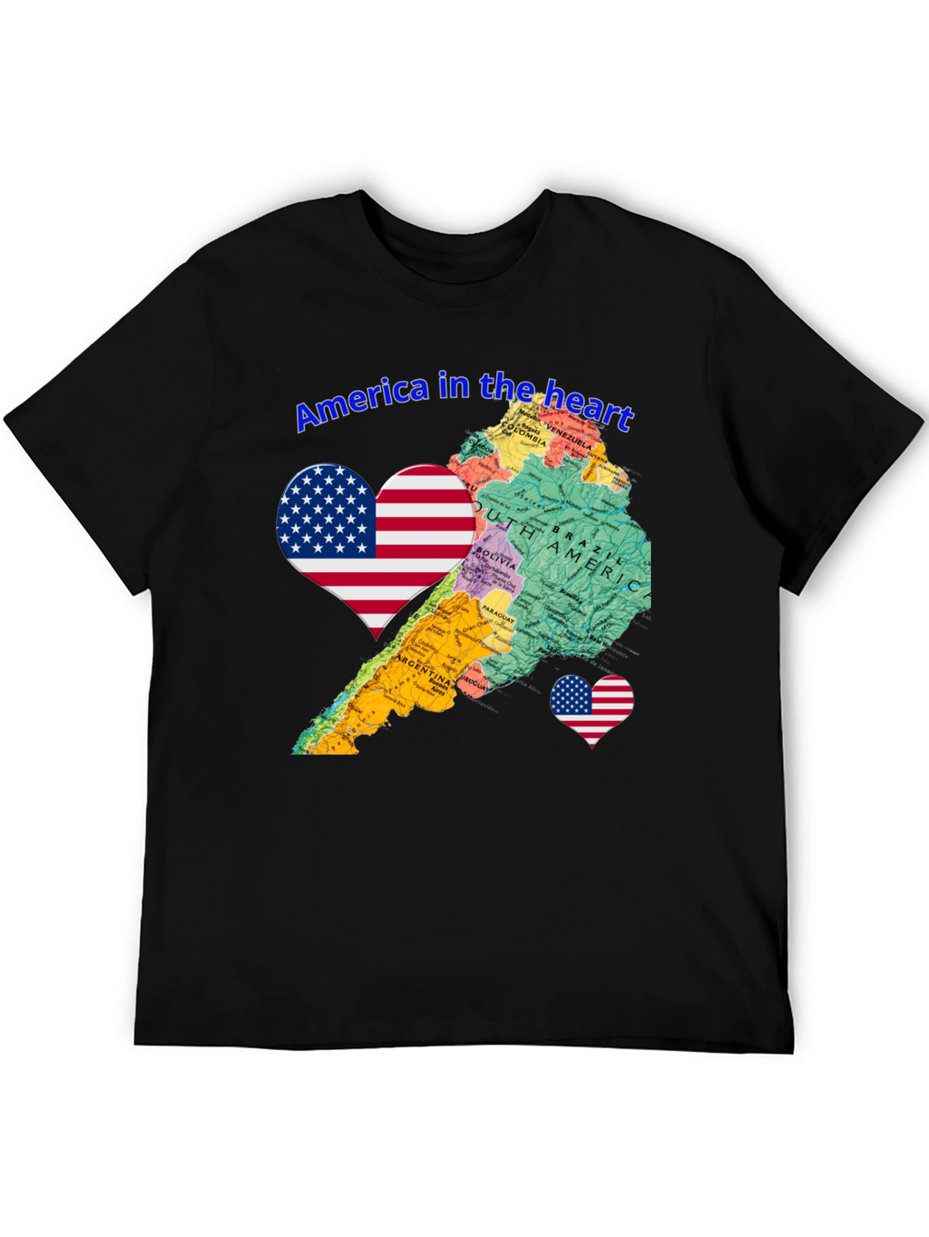 America in the Heart Novelty Tee