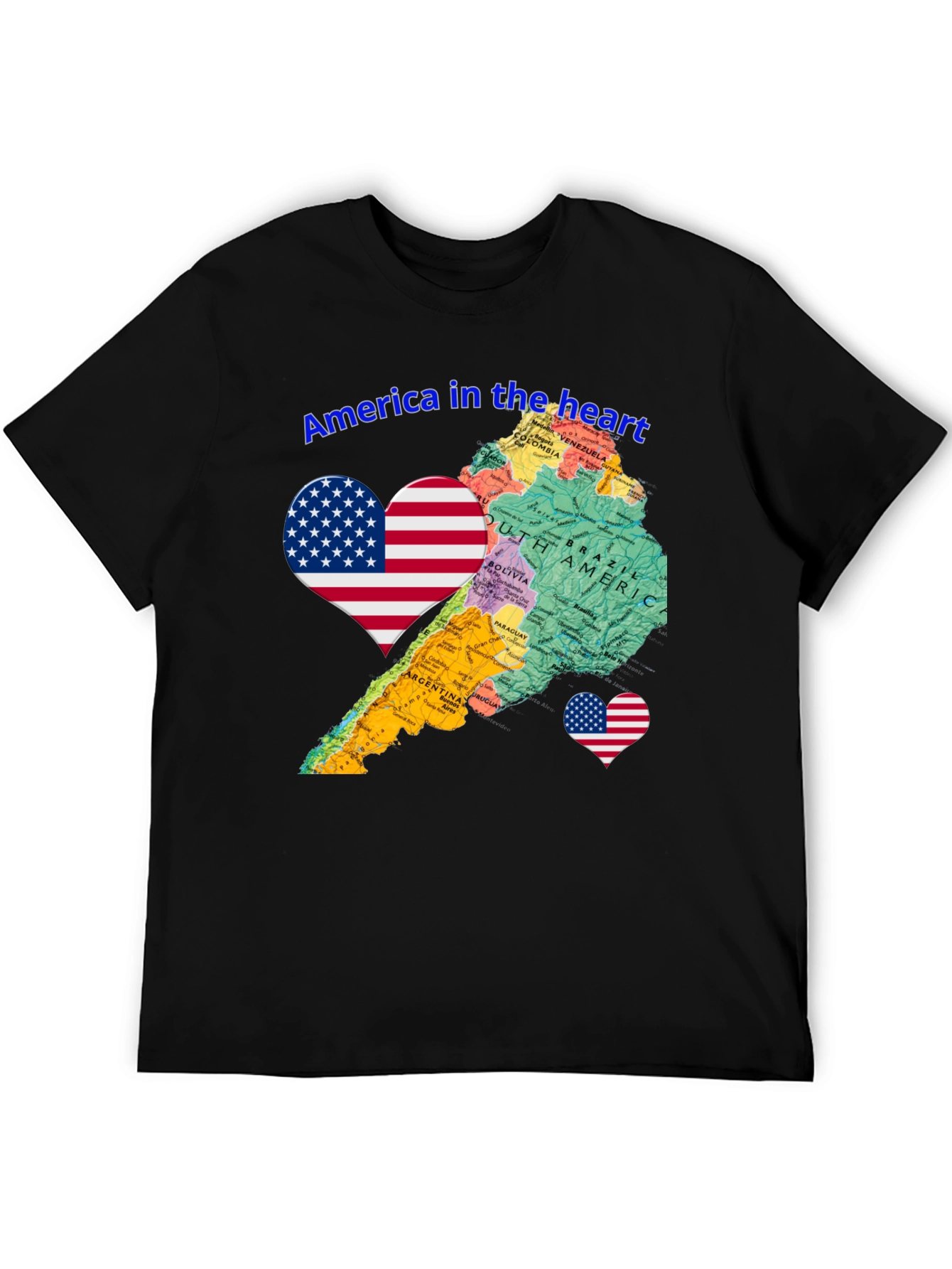 America in the Heart Novelty Tee