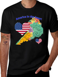 America in the Heart Novelty Tee