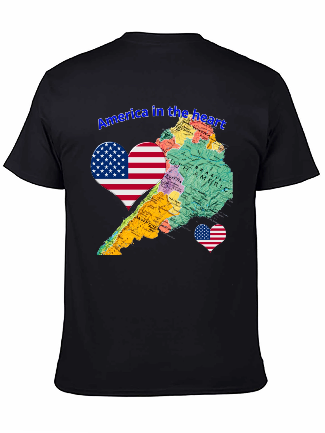 America in the Heart Novelty Tee