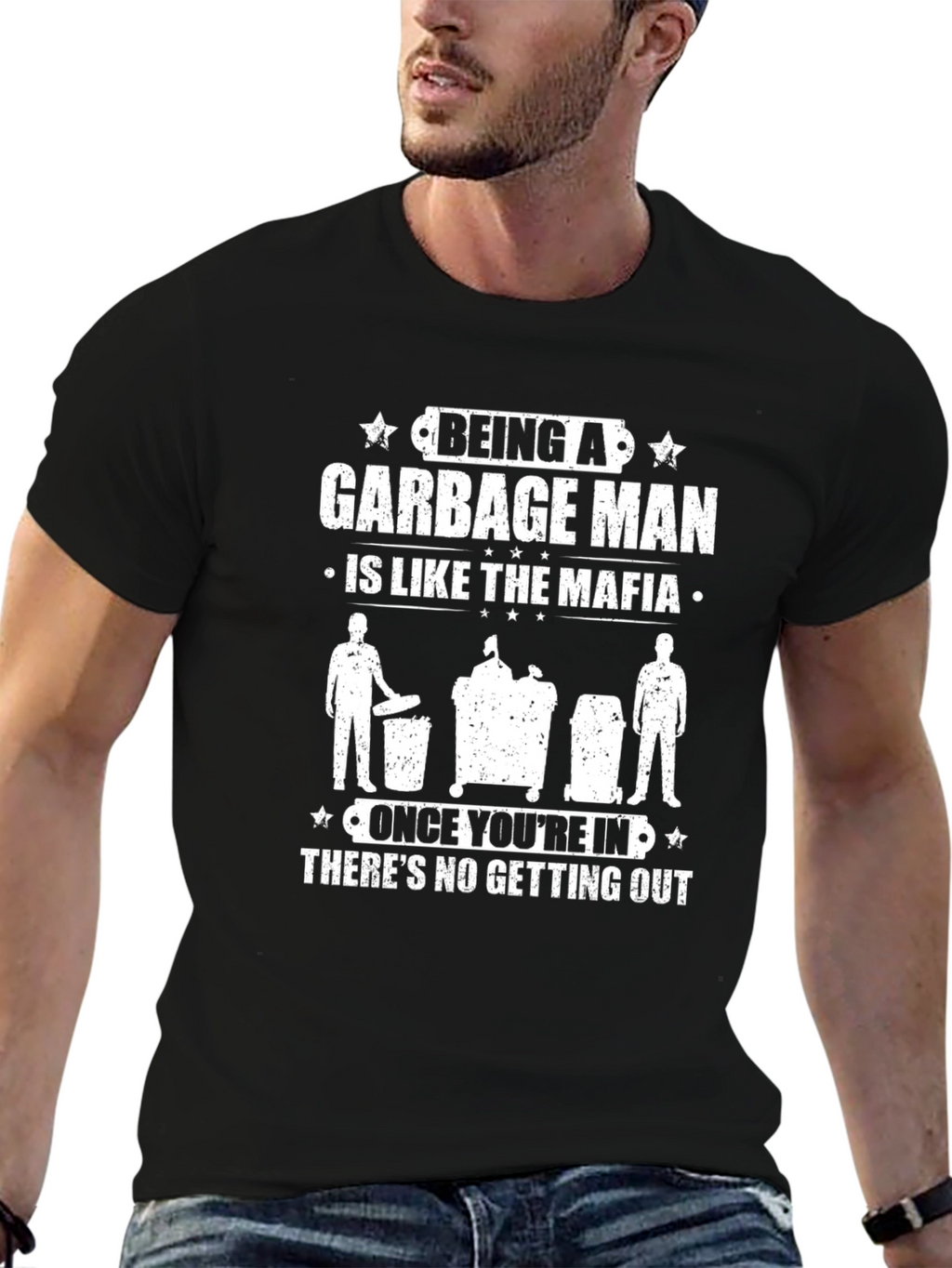 Garbage Man Mafia T-Shirt - Funny Occupation Tee