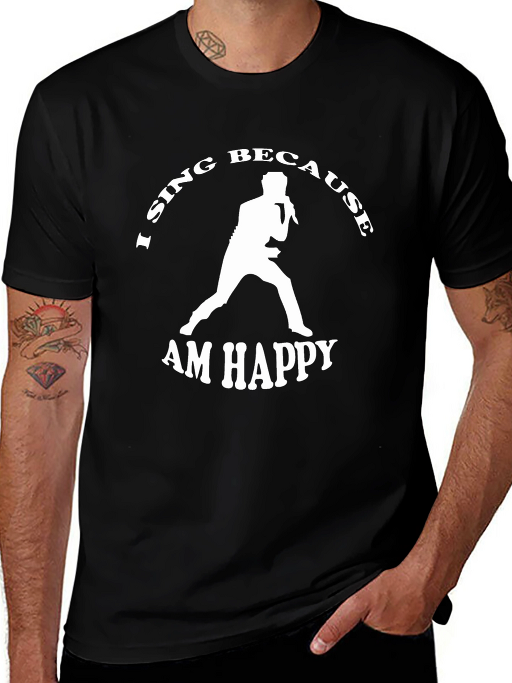 I Sing Because I Am Happy Graphic Tee
