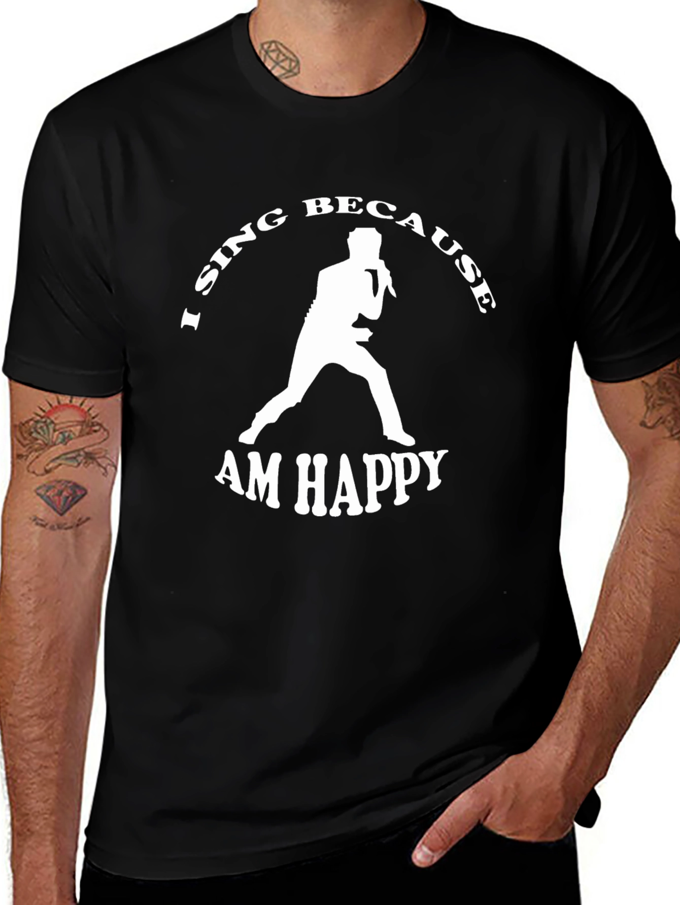 I Sing Because I Am Happy Graphic Tee