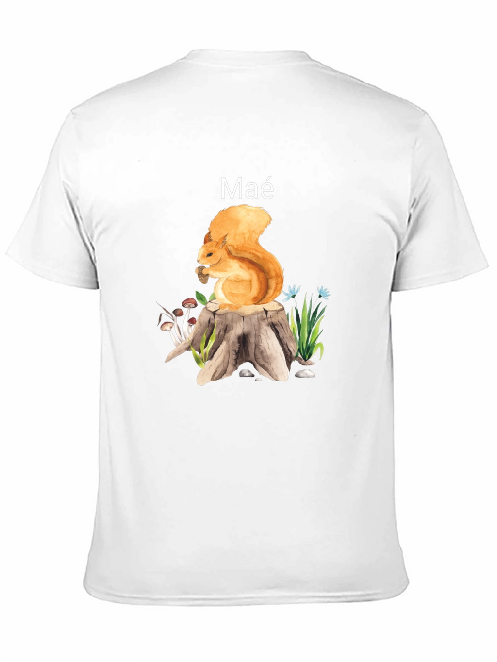 Squirrel Tree Stump Graphic Tee