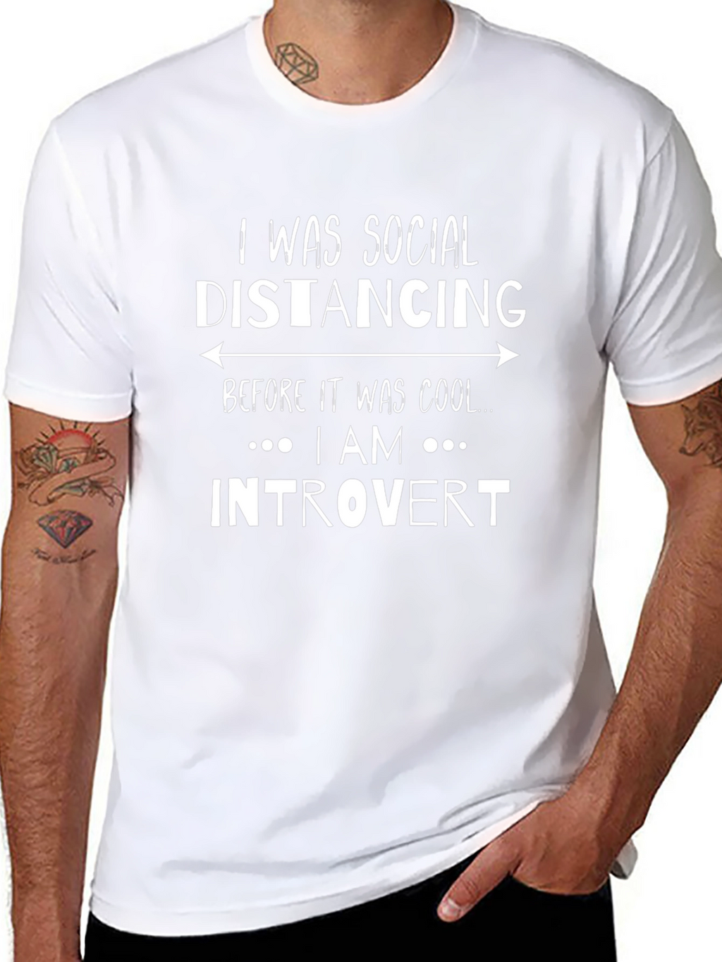 Social Distancing Introvert Graphic Tee