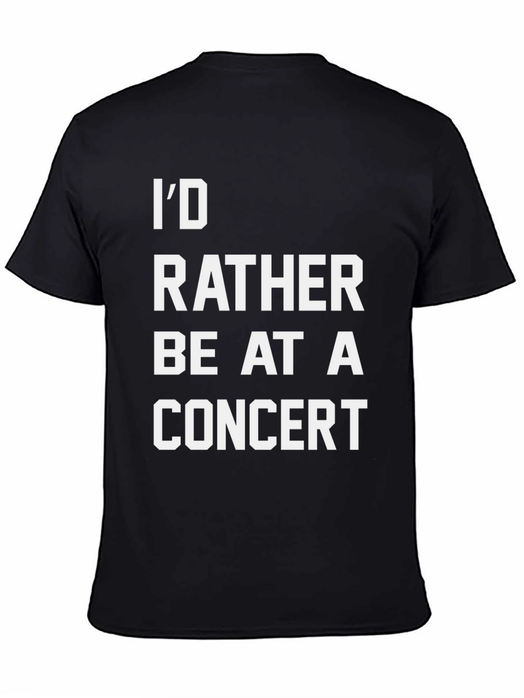 Concert Lover Black T-Shirt