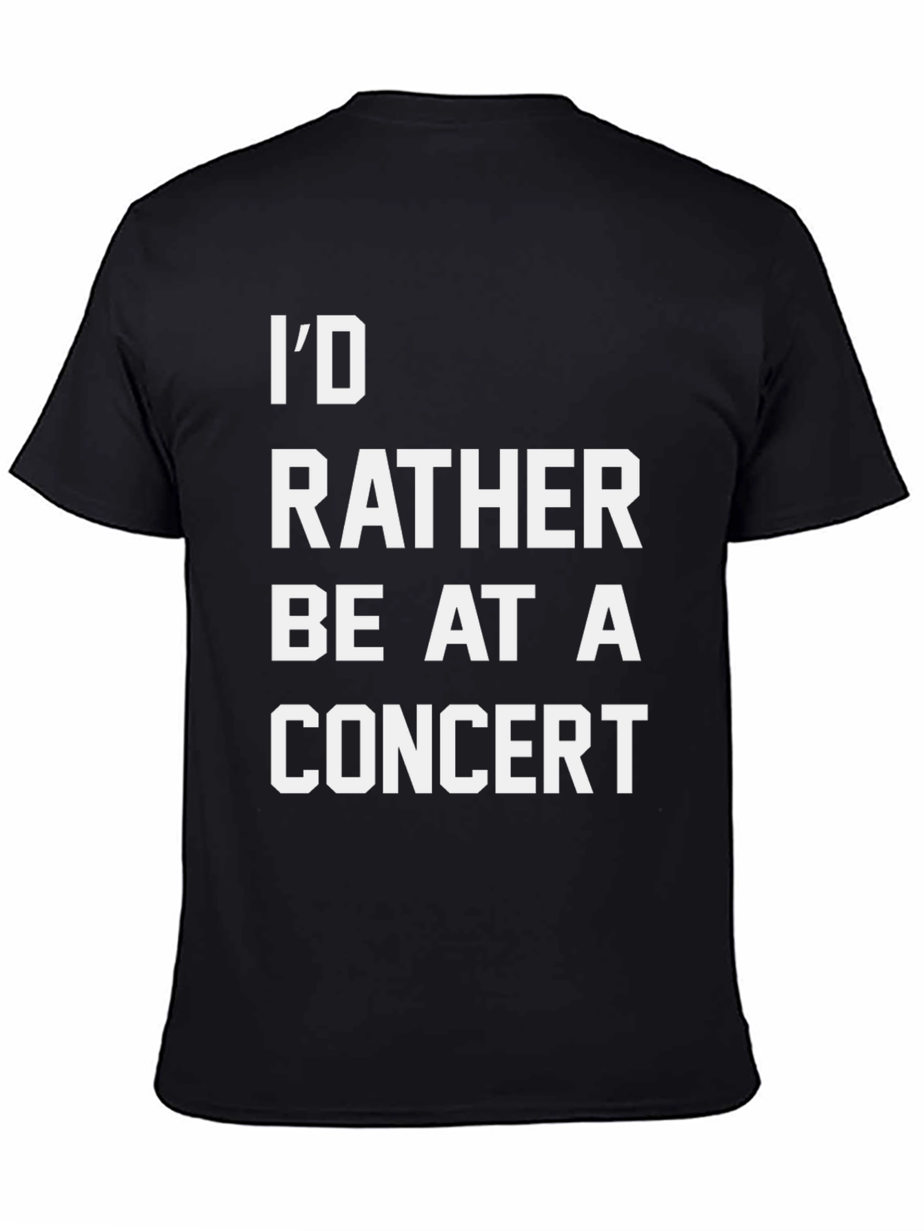 Concert Lover Black T-Shirt