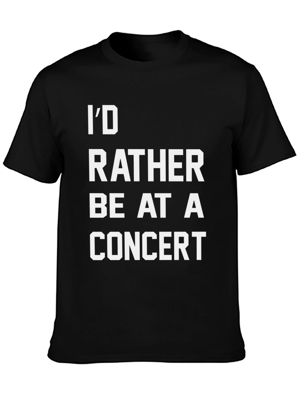 Concert Lover Black T-Shirt