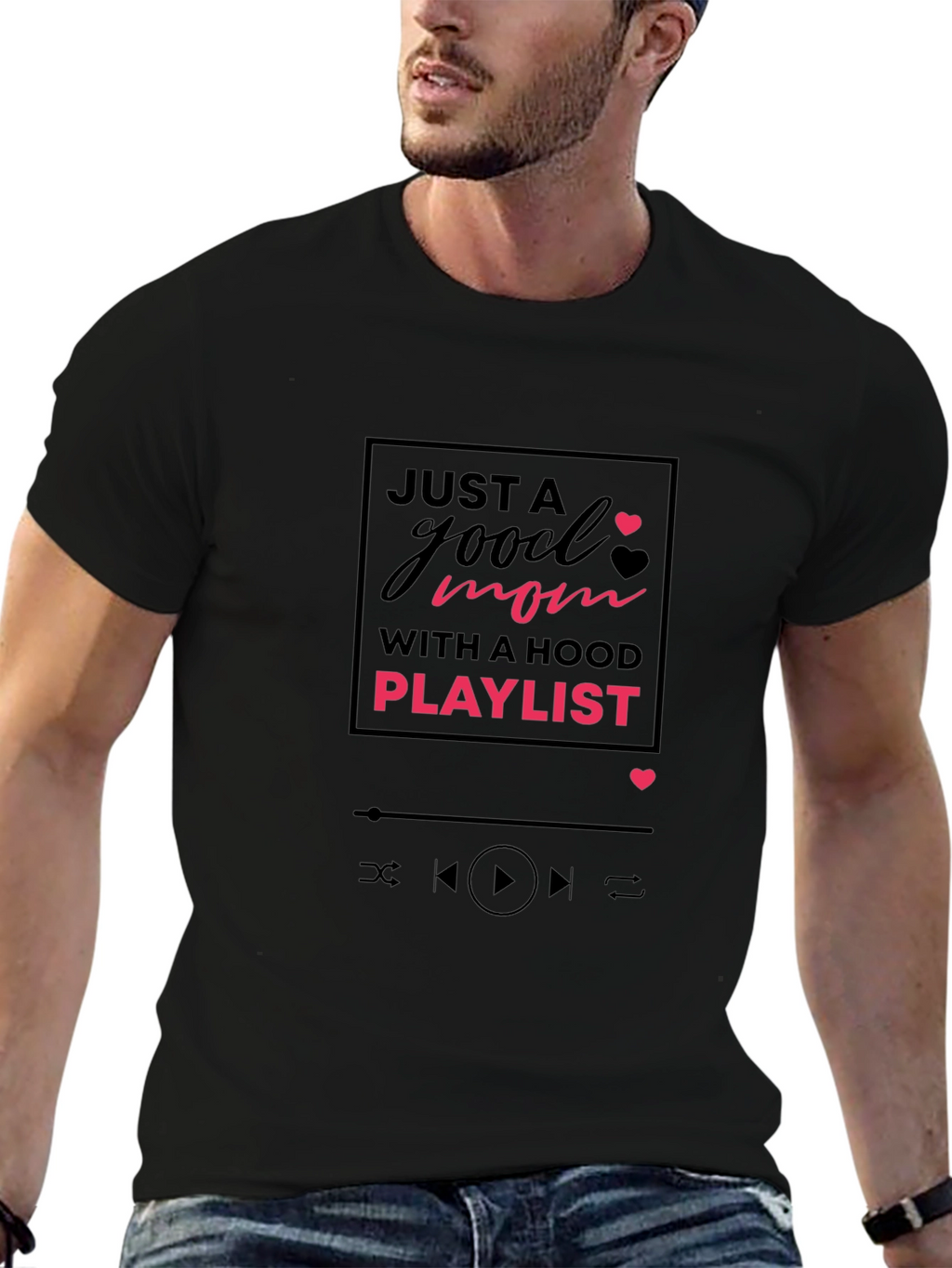 Good Mom Hood Playlist Graphic Tee