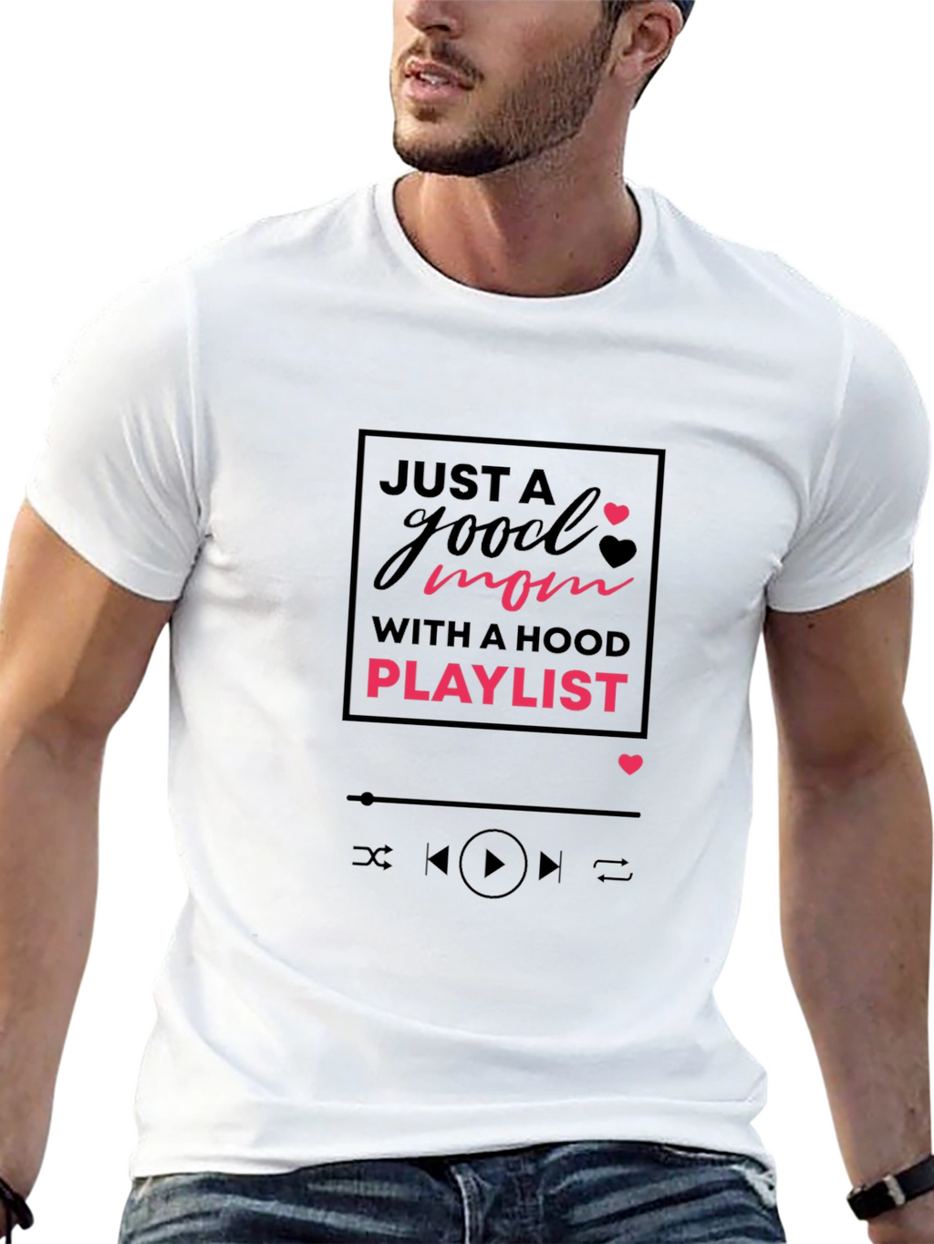 Good Mom Hood Playlist Graphic Tee