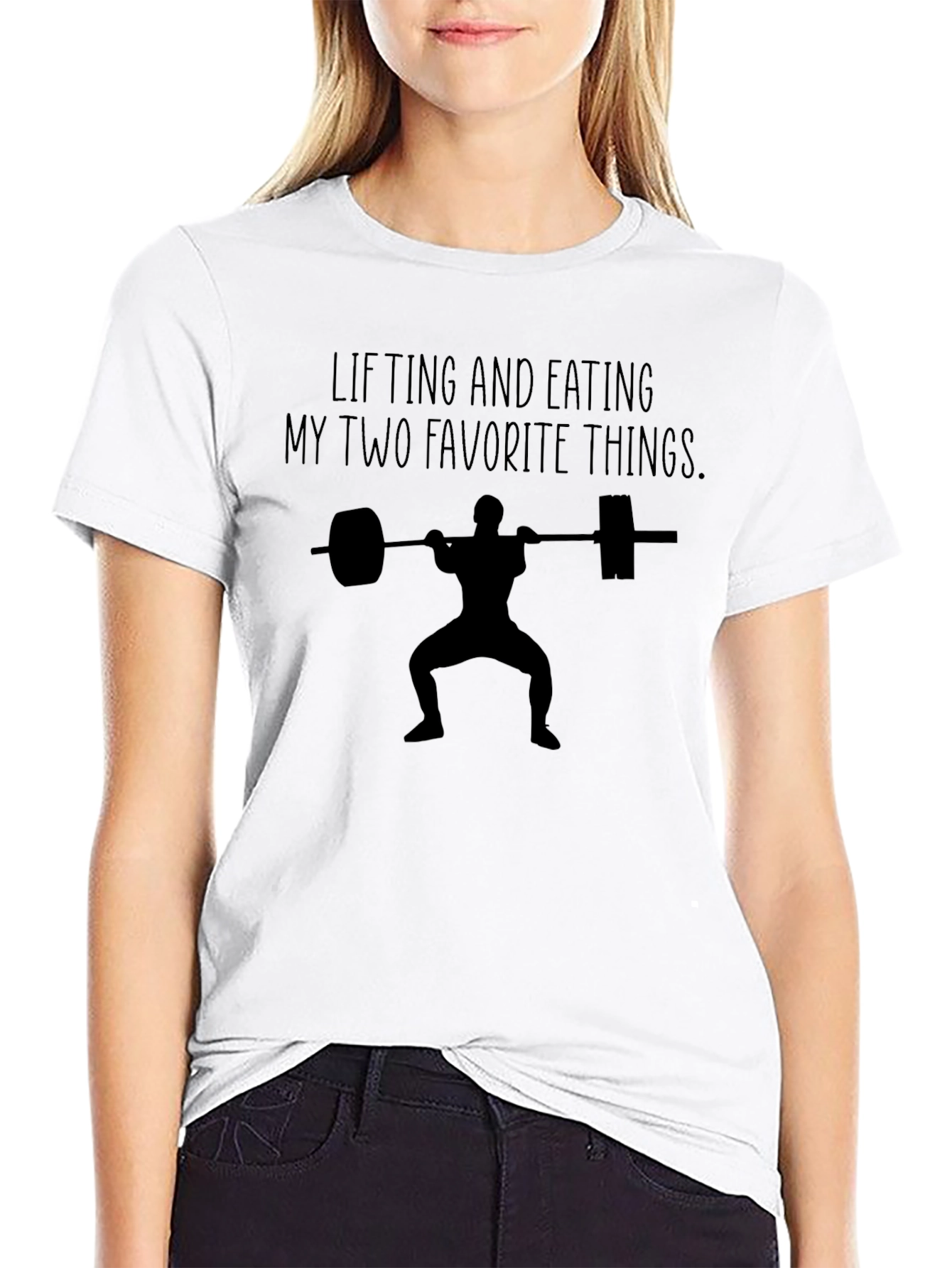 Lifting and Eating Funny Gym T-Shirt