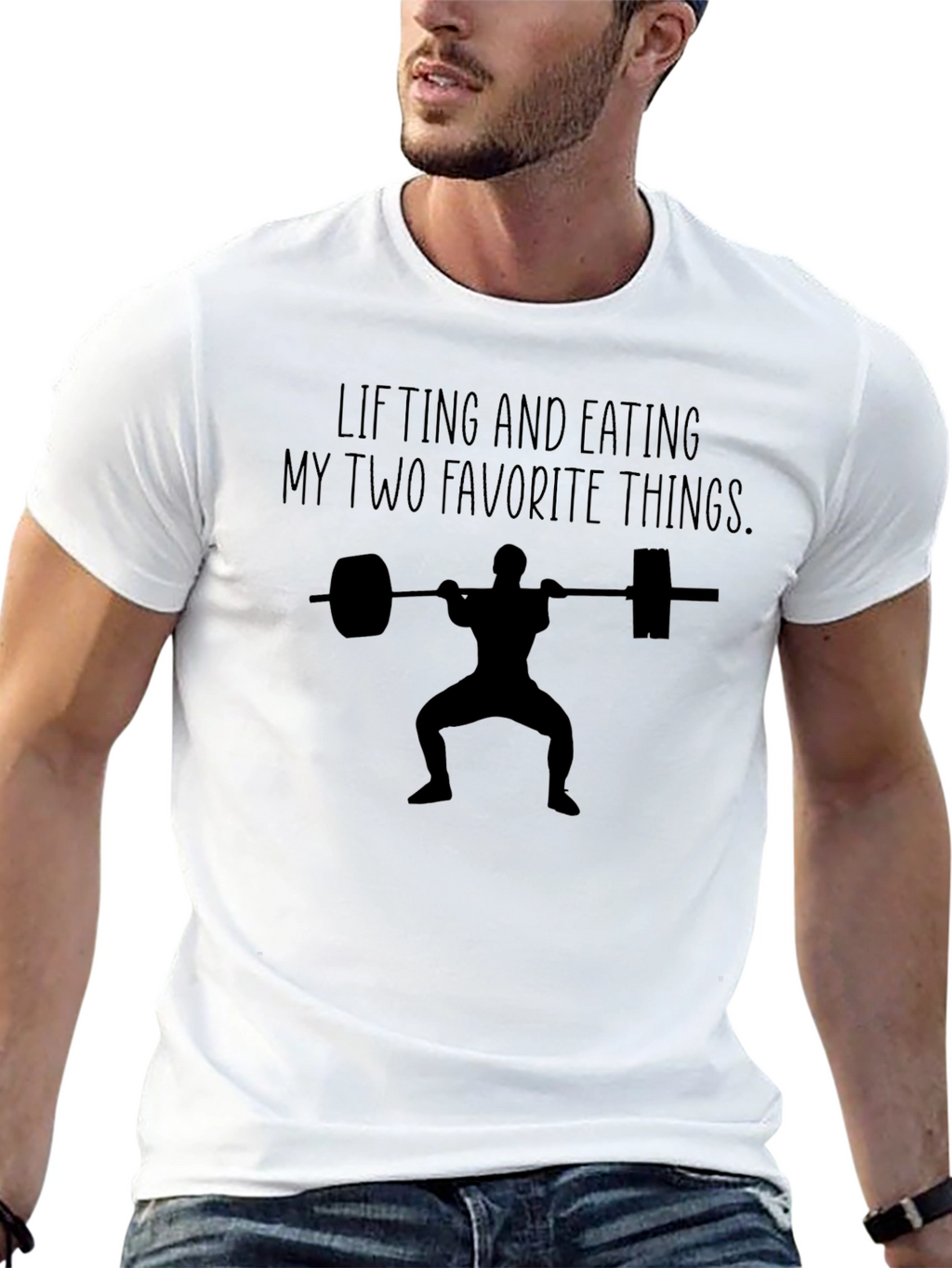 Lifting and Eating Funny Gym T-Shirt