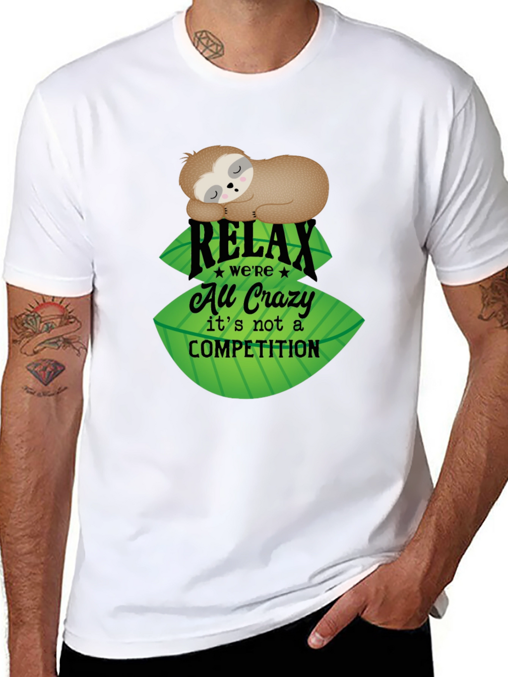 Relax Sloth Tee - No Competition