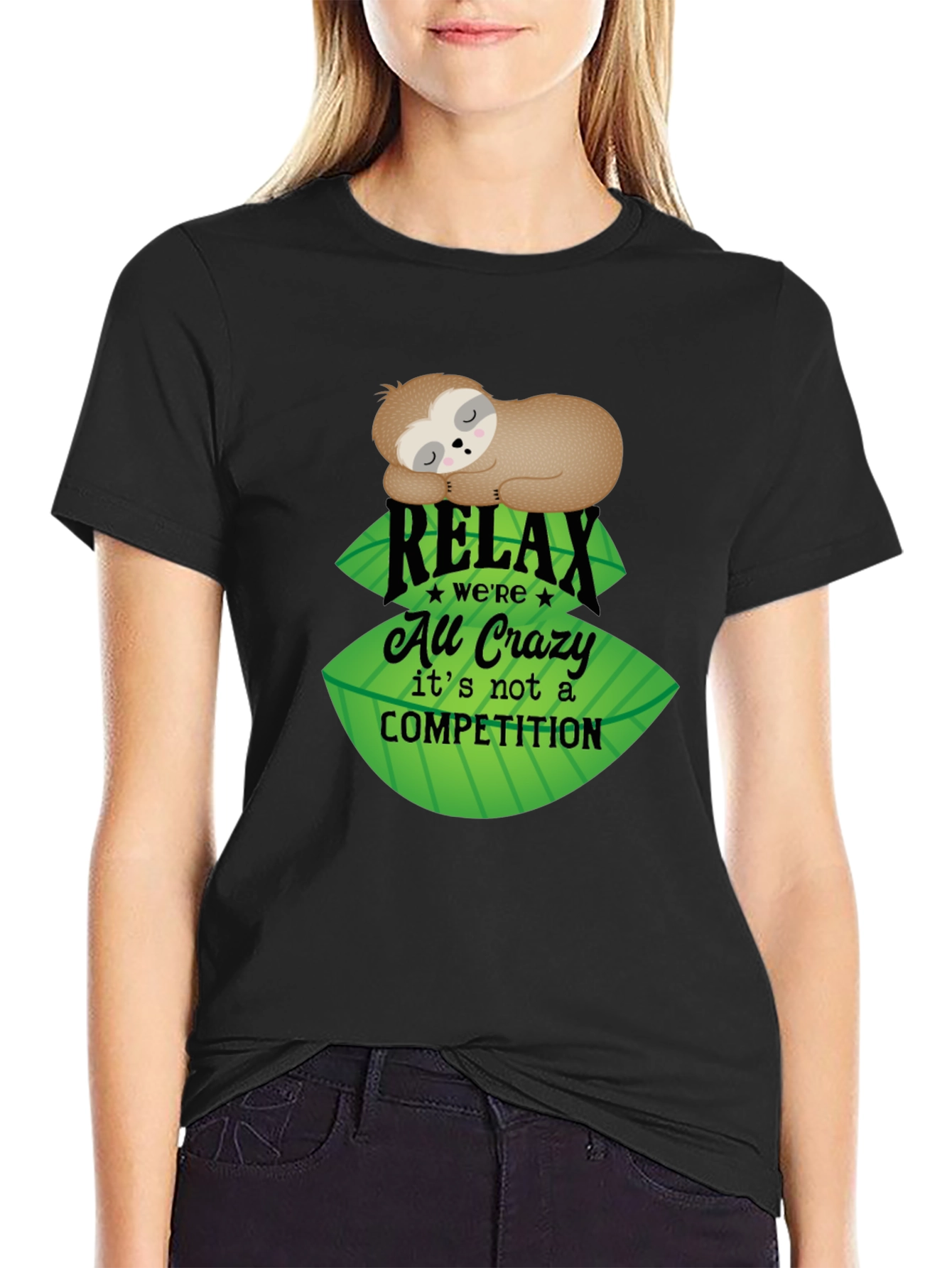 Relax Sloth Tee - No Competition