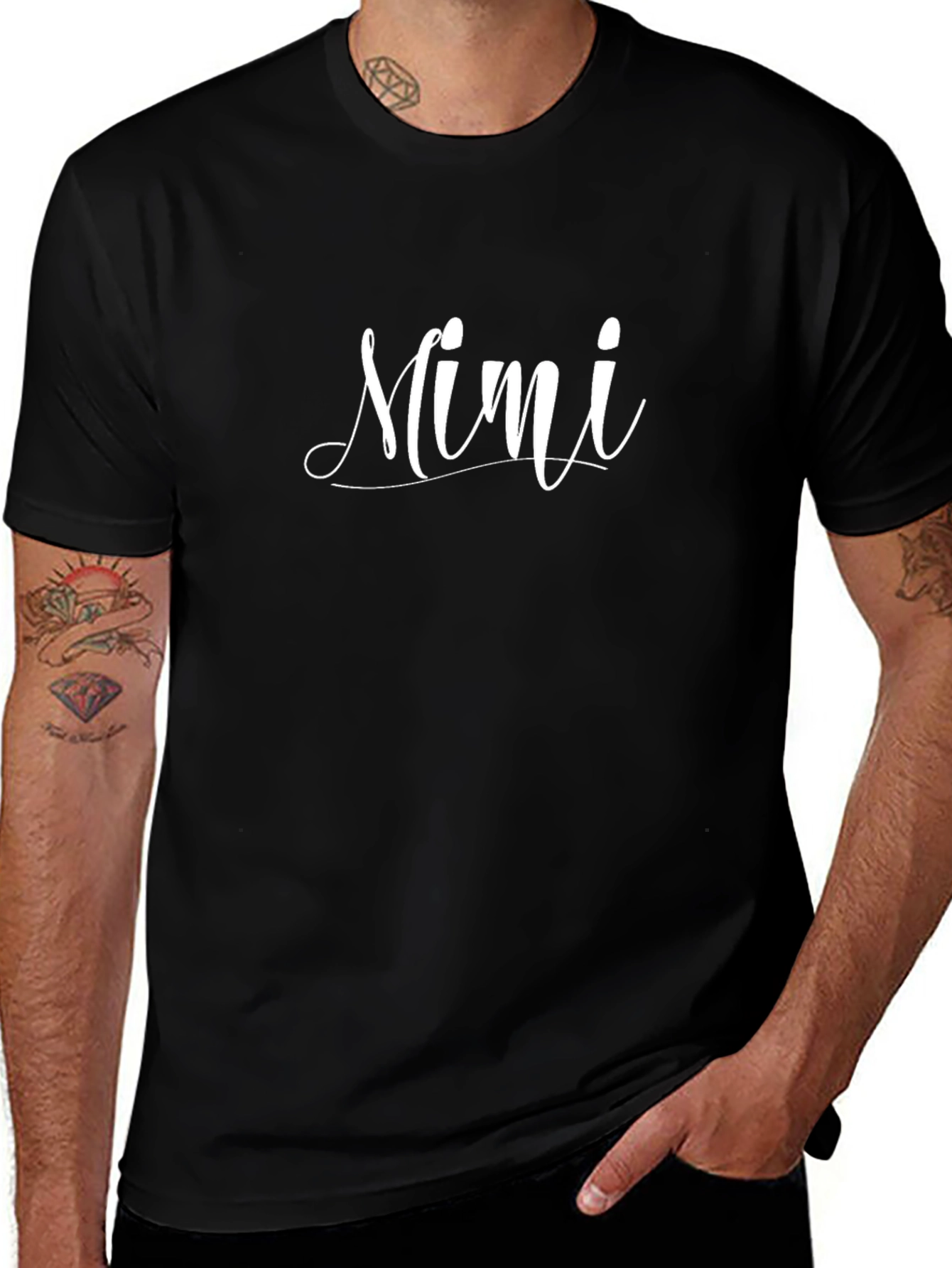 Mimi Script Graphic Tee - Elegant & Stylish