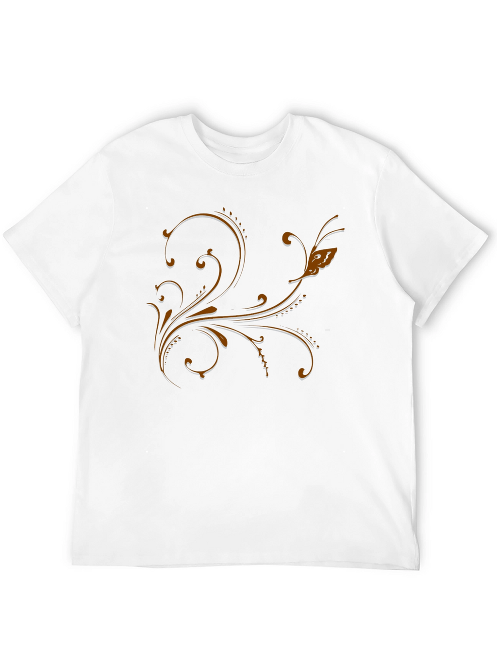 Elegant Floral Scrollwork T-Shirt