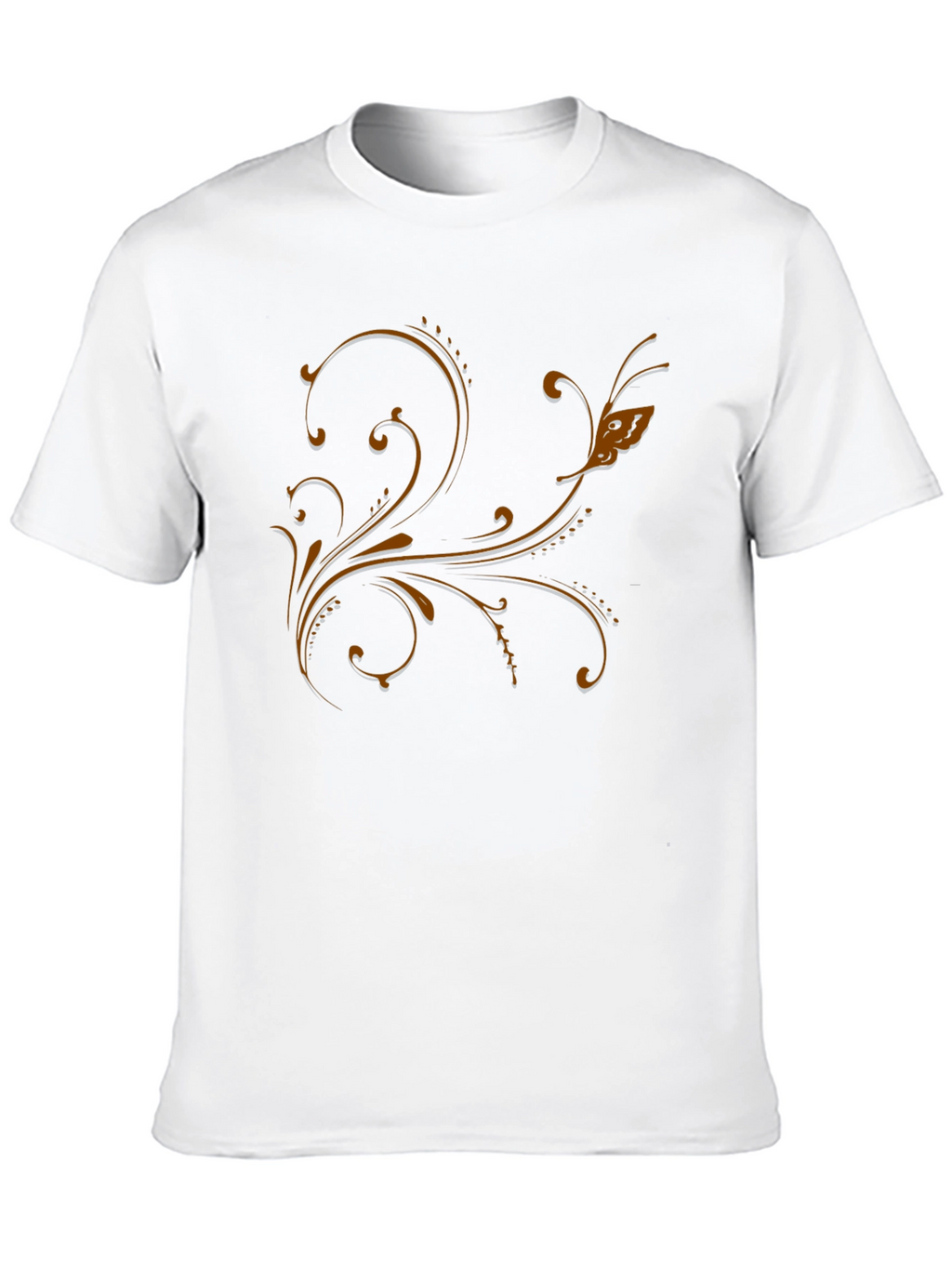 Elegant Floral Scrollwork T-Shirt