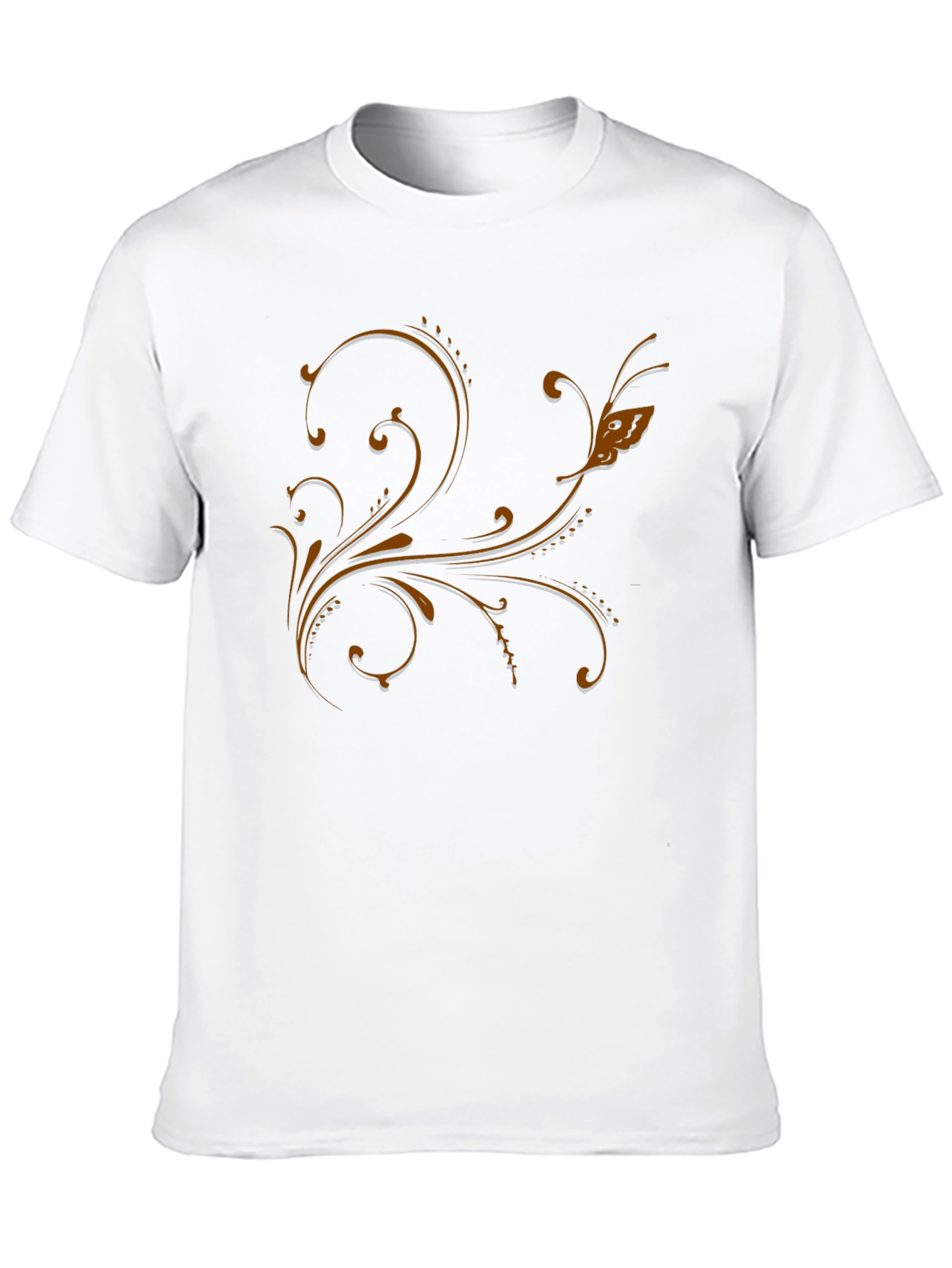 Elegant Floral Scrollwork T-Shirt