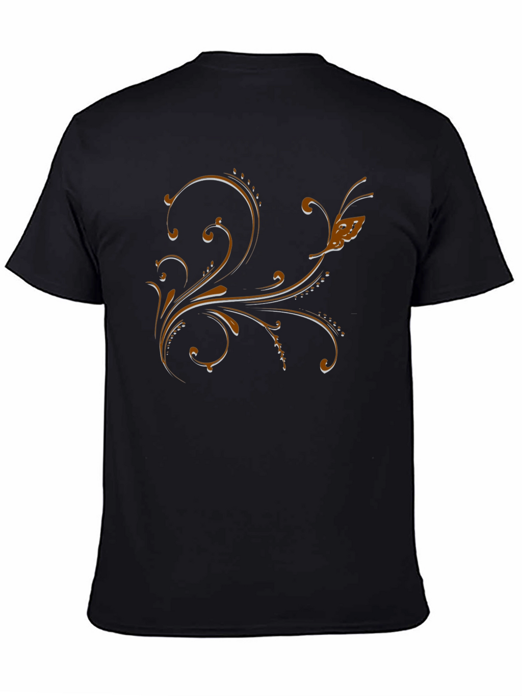 Elegant Floral Scrollwork T-Shirt