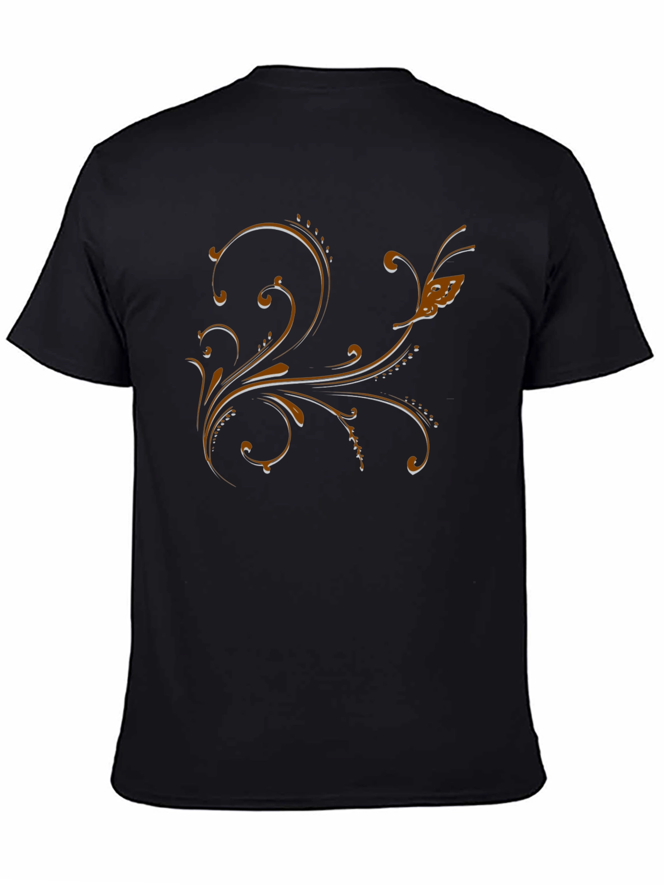 Elegant Floral Scrollwork T-Shirt
